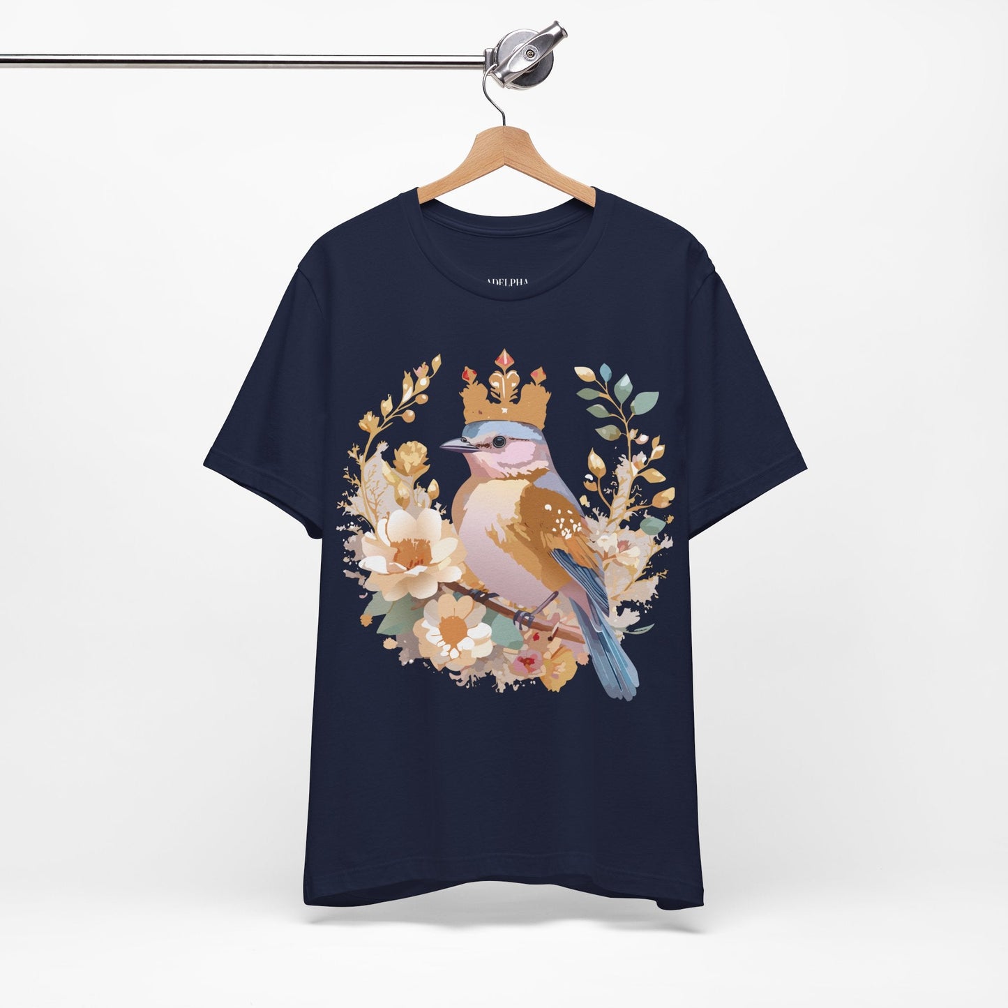 Medallion Graphic Tee Unisex Art Design Adelpha Vintage Inspired Short Sleeve Tee