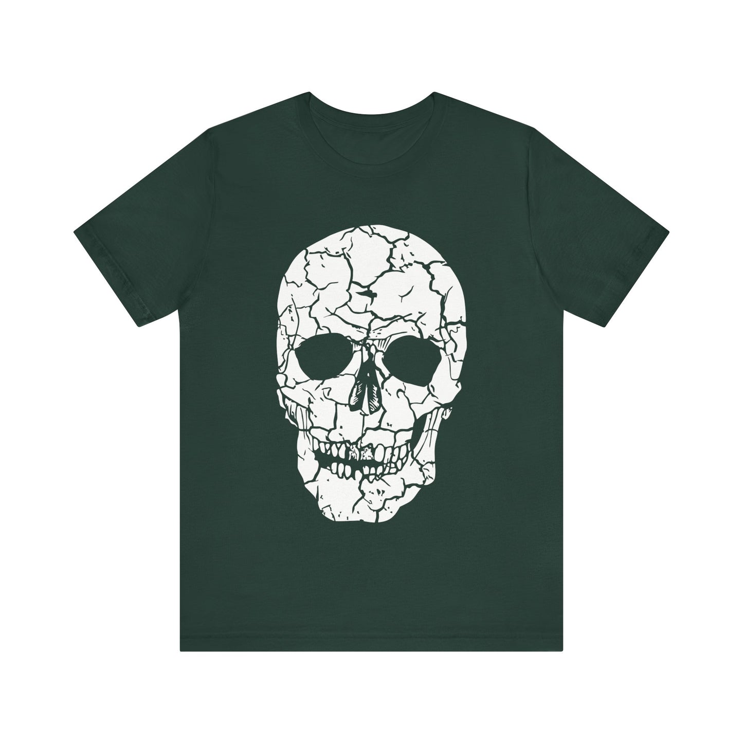 Unisex Cotton Tee Shirt with Skull