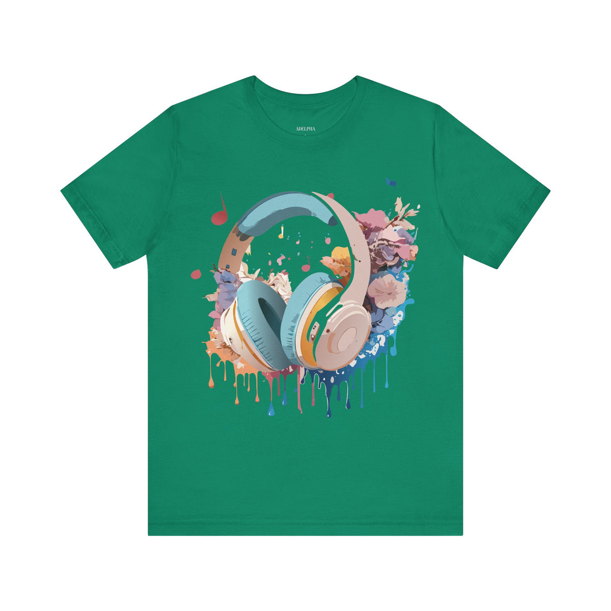 Music Graphic Unisex Cotton Bella+Canvas Tee with Art Design m79