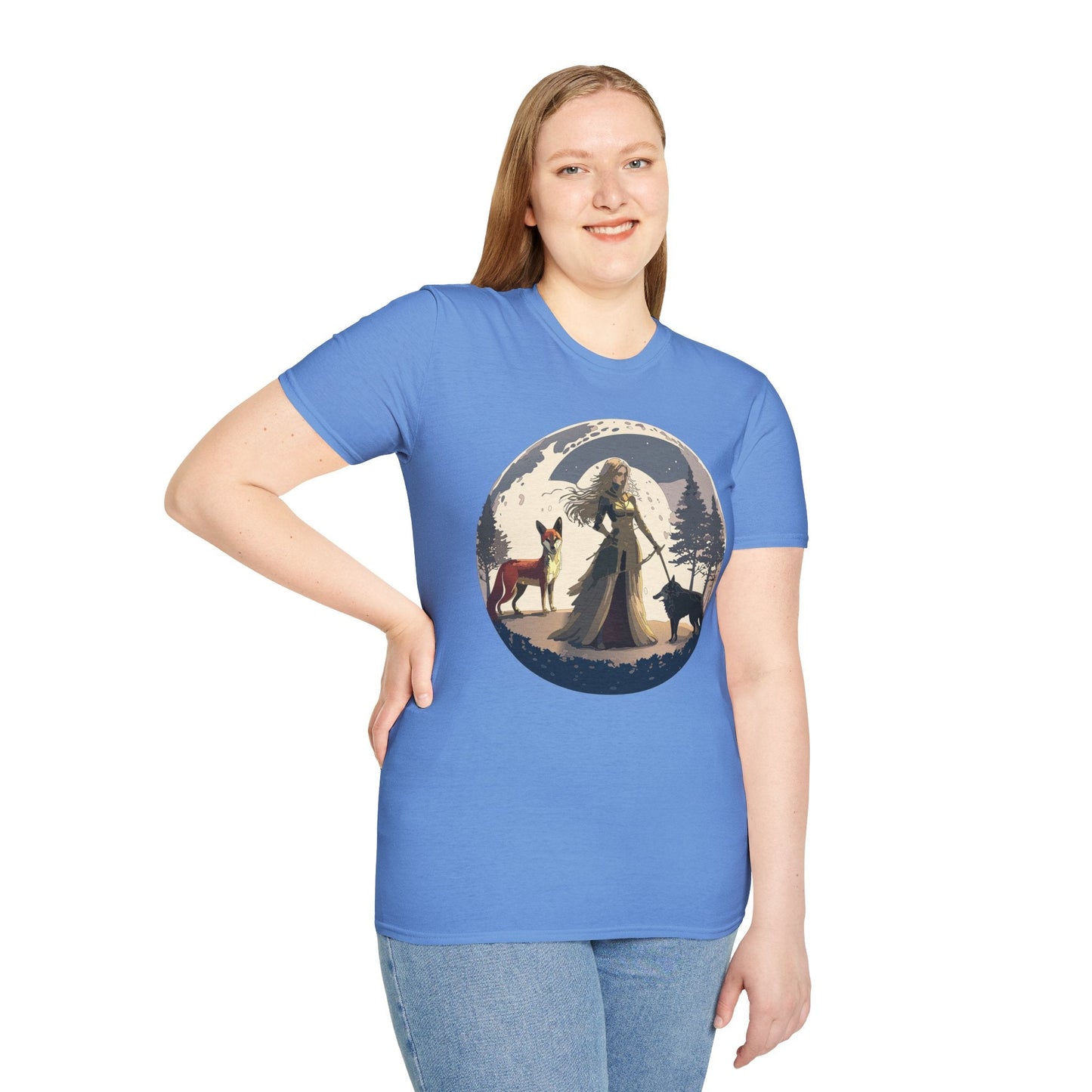 Womens Graphic T Shirt Art Design Tee Softstyle 64000 Gildan Unisex Short Sleeve