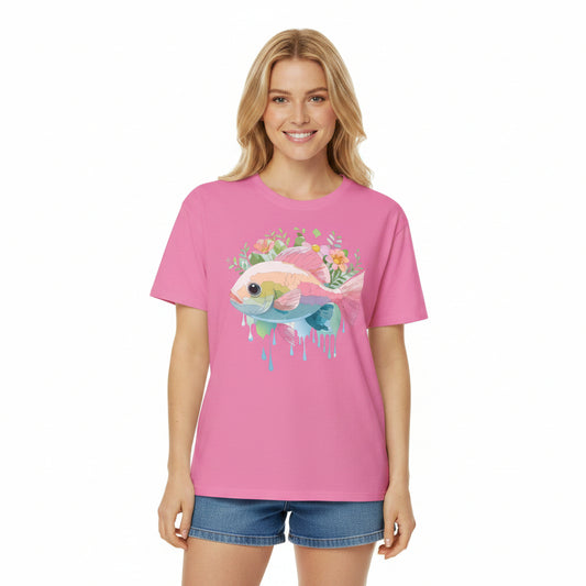 Fish Art Design Shirt, T Shirt with Fish, Graphic Shirt, Tee Shirt with Graphic Design, Shirt with Fish Graphic Art