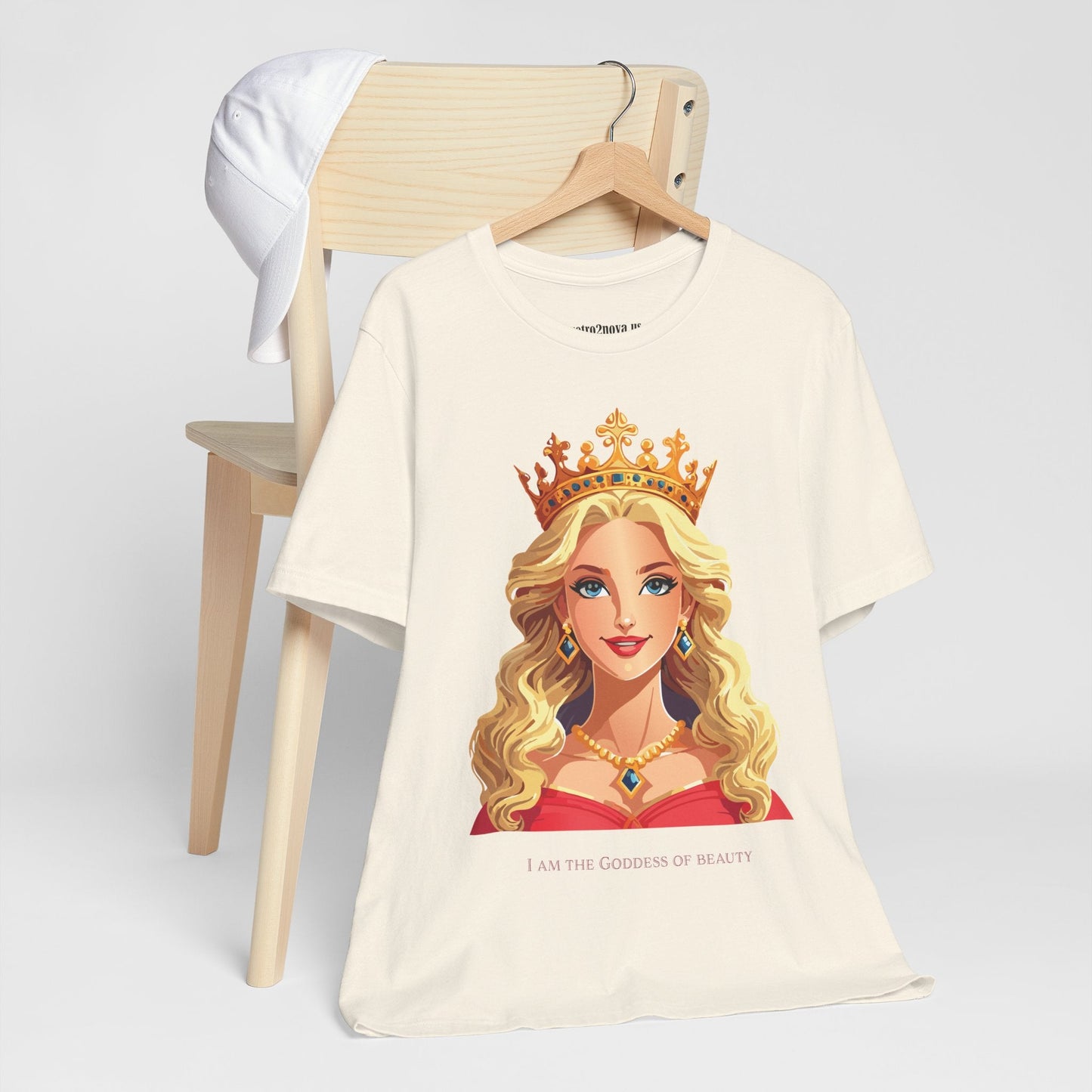 Goddess Shirt Unisex Graphic Cotton T Shirt Short Sleeve With Original Art By Retro2Nova