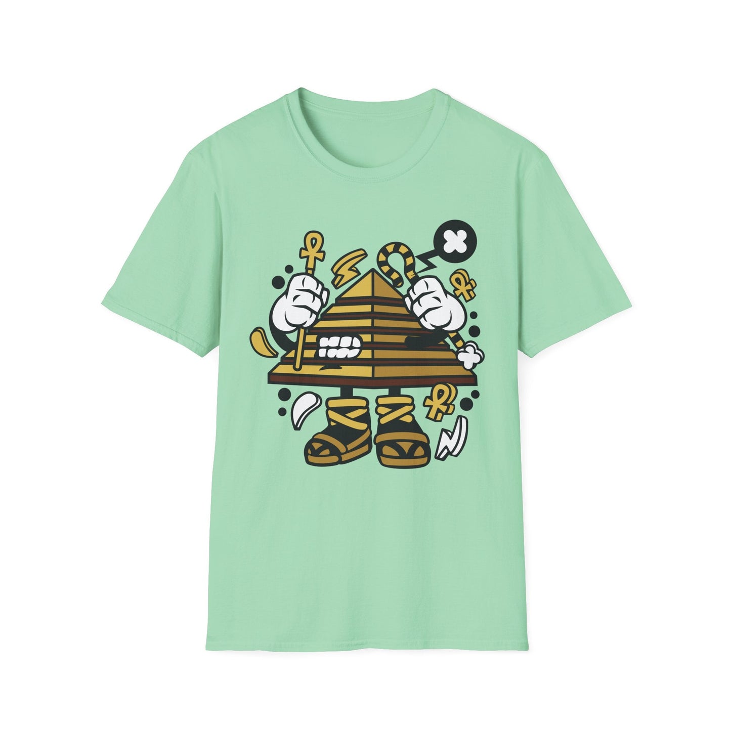 Cartoon T Shirt Animation T Shirt Funny Tee Shirt Short Sleeve Unisex Gildan Softstyle 64000 Cotton