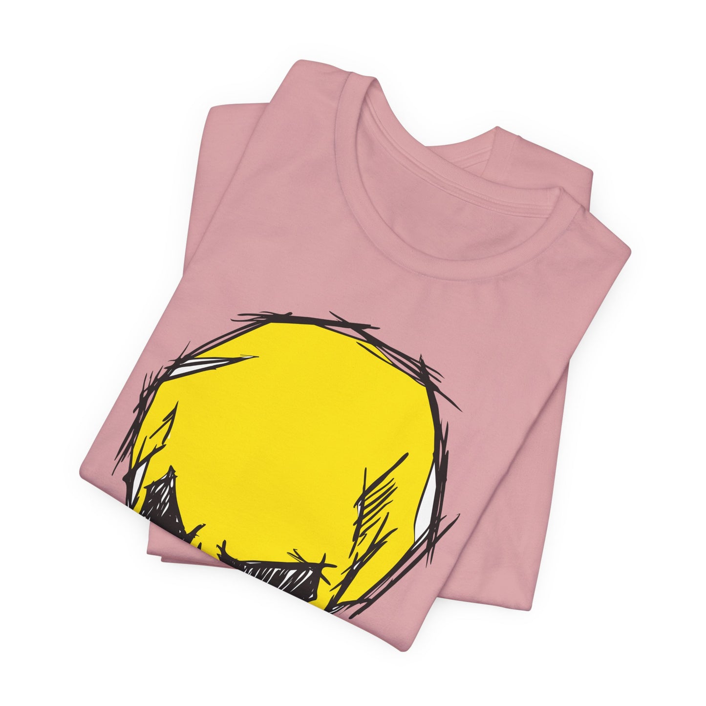 2-Yellow Skull Graphic Design Tee, Skull Shirt, Vintage Tees, Art Design T-Shirt, Vintage Graphic Tee, Art Shirts with Skulls