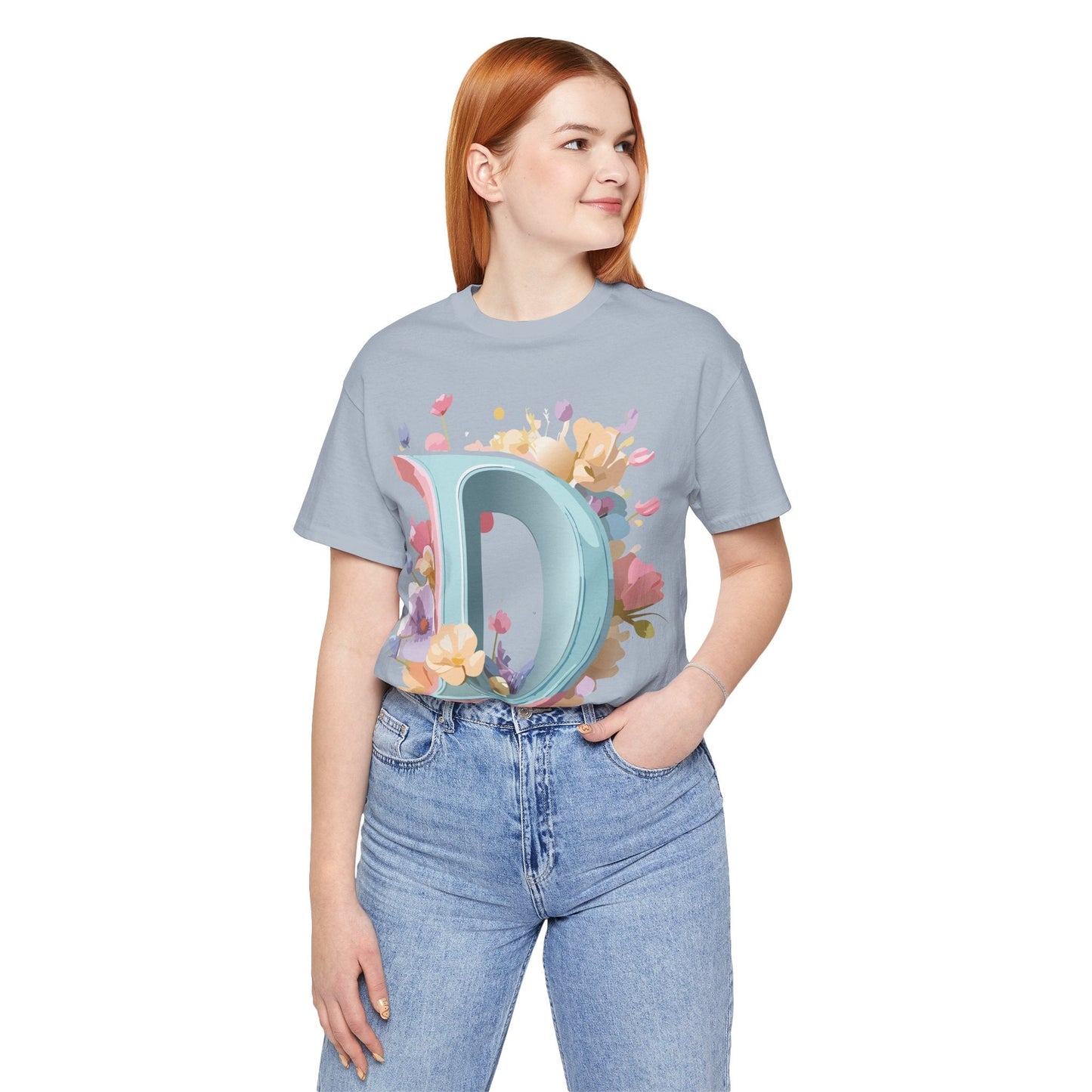 Letter D Graphic T Shirt Unisex Short Sleeve Art Design Tee By Adelpha Vintage Inspired Artwork
