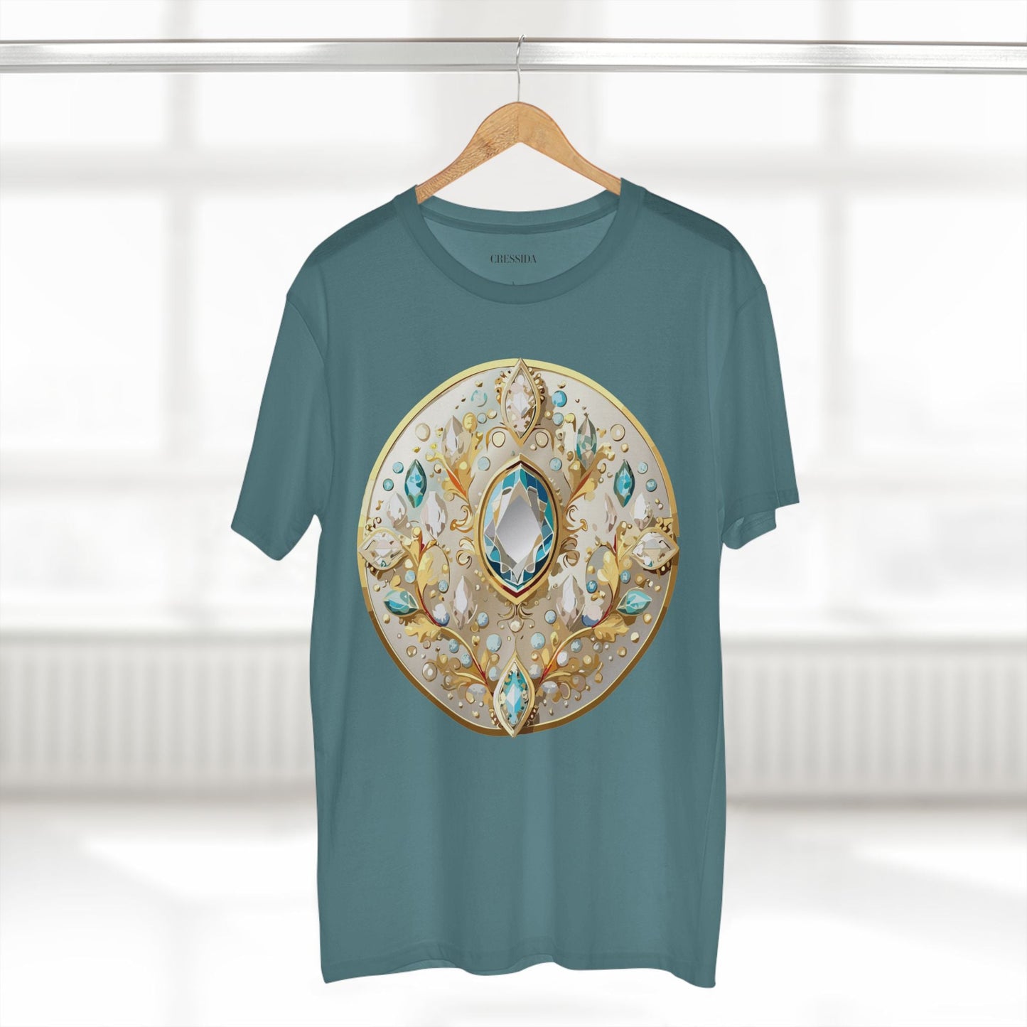 Medallion Graphic T-Shirt Unisex 100 Cotton With Gold Art Design Medal Tee 22