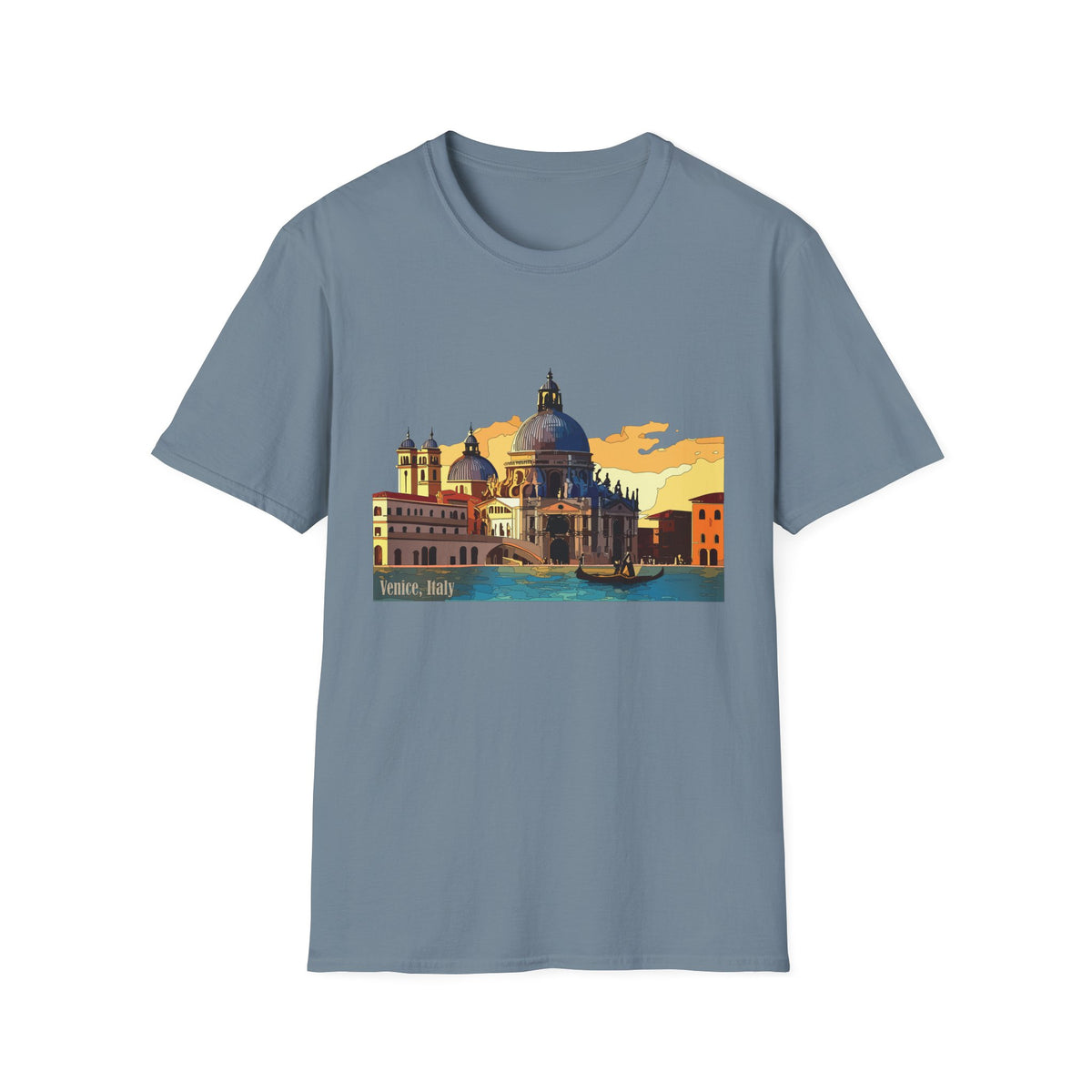 Venice Sunset Basilica T-Shirt | Italian Cityscape Tee