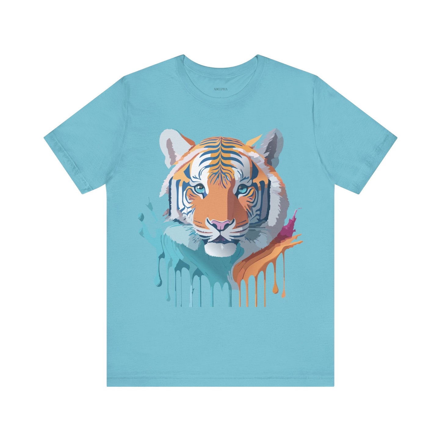 Tiger Graphic Unisex 100 Cotton Vintage Art with Animal Tee 16
