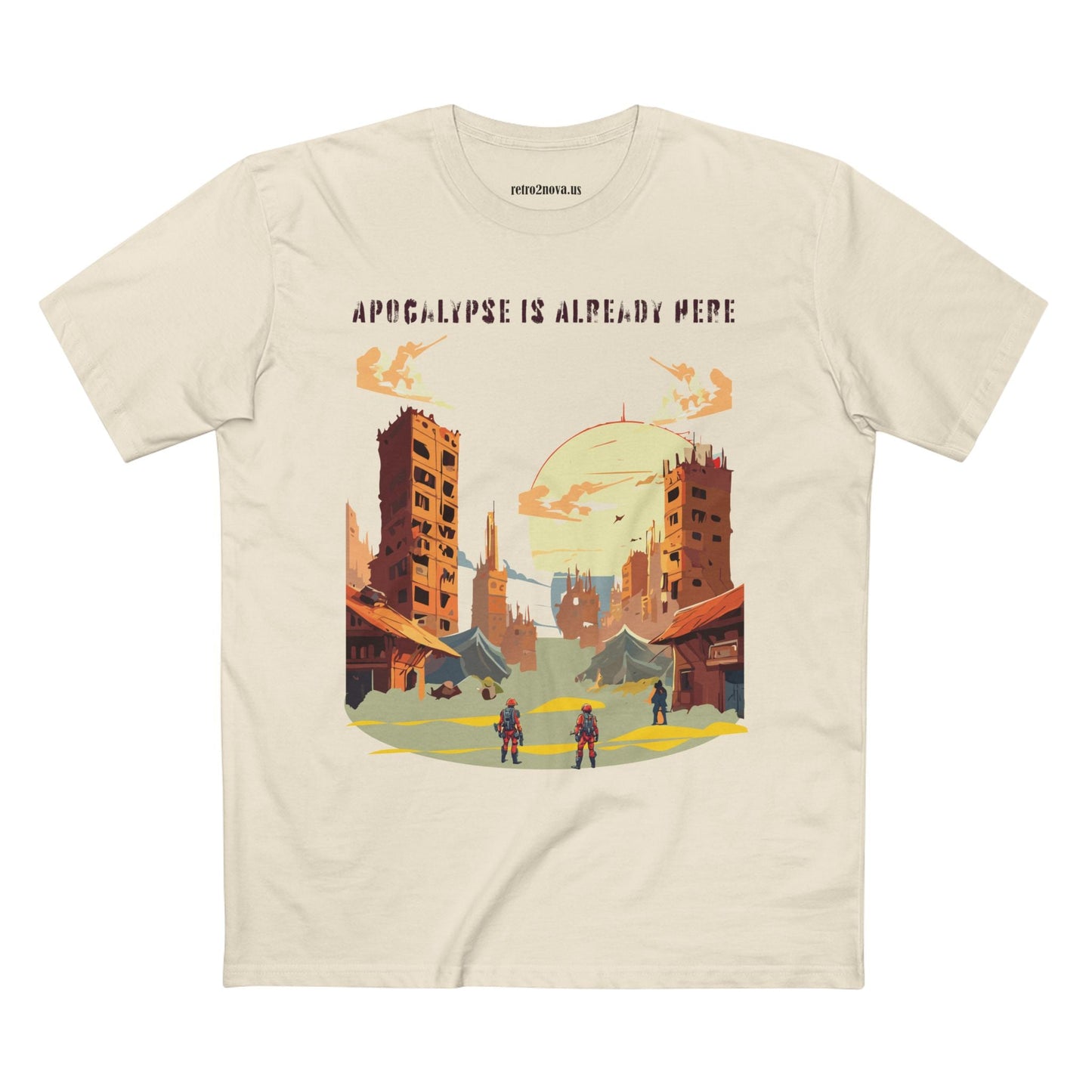 Unisex Premium Cotton Staple Tee With Original Art Design From Retro2Nova Art Collection