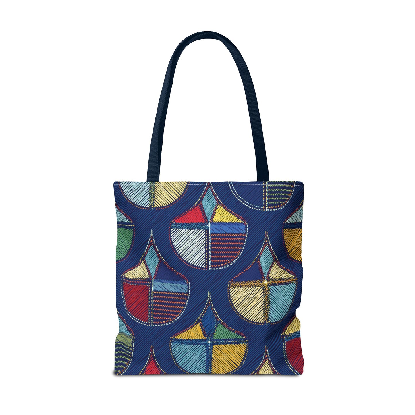 Denim Fabric Imitation Print Unisex Canvas Bag Poly Spun 3 Sizes Tote Bag 189-7