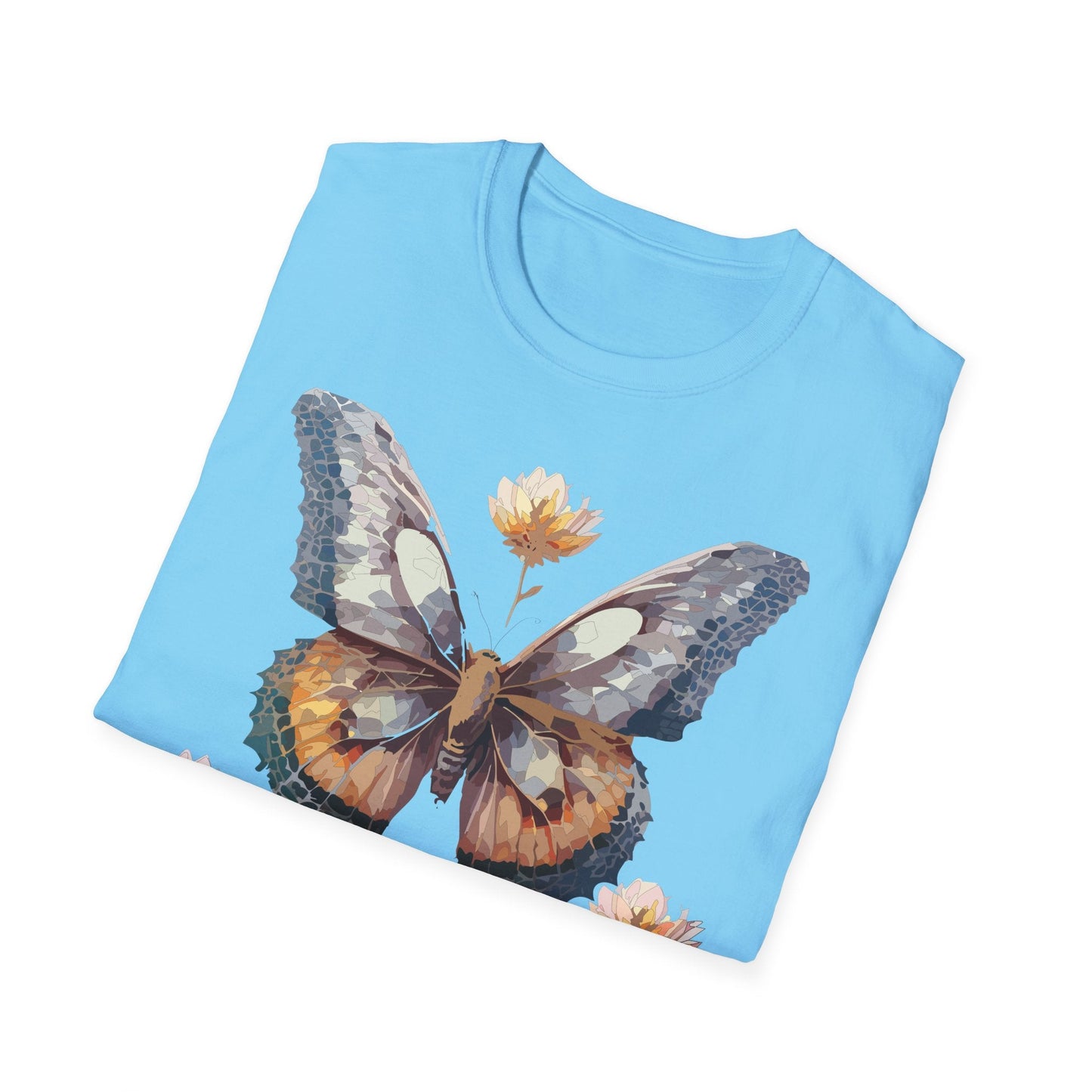 Butterfly Shirt Unisex Monarch Butterfly Tee Gildan Softstyle 64000 Ring Spun Cotton