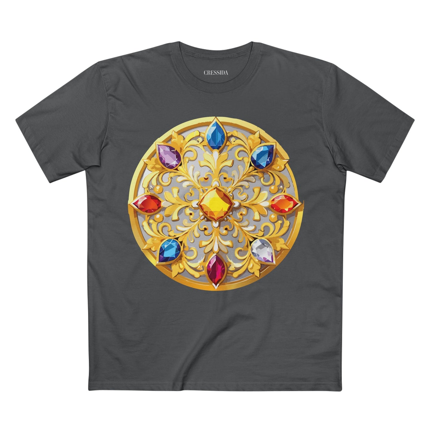 Medallion Graphic T-Shirt Unisex 100 Cotton With Gold Art Design Medal Tee 4