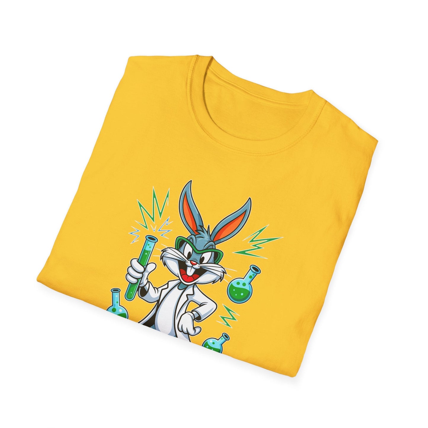 Bugs Bunny T Shirt Unisex Softstyle Cartoon Tee 100 Percent Ring Spun Cotton Graphic Artwork