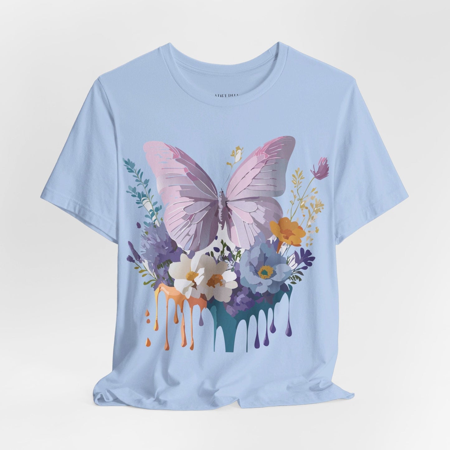 Adelpha Graphic Butterfly Unisex Short Sleeve Graphic Tee Art Design