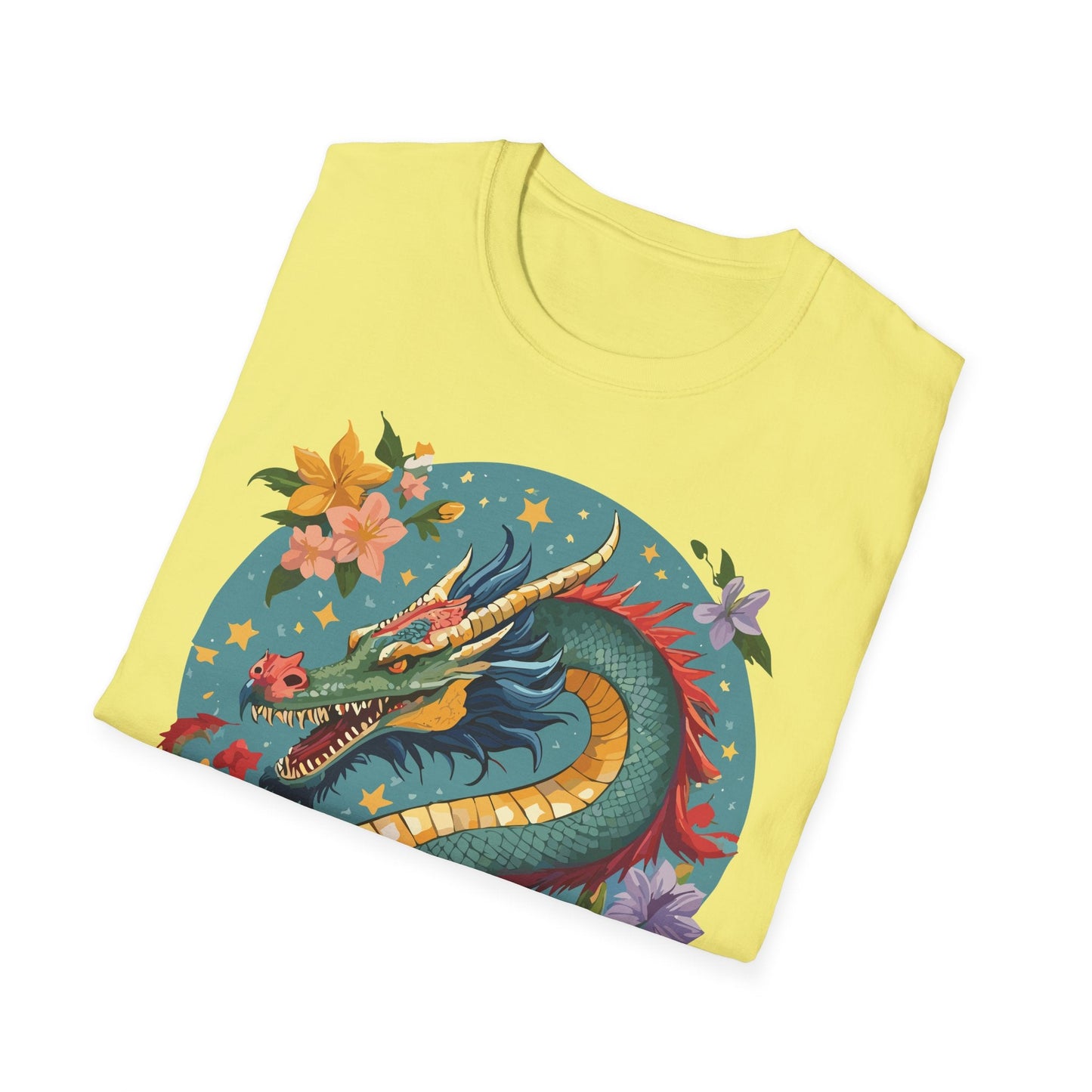 Dragon Graphic Unisex 100 Cotton Tee with Animal Artwork Design 11