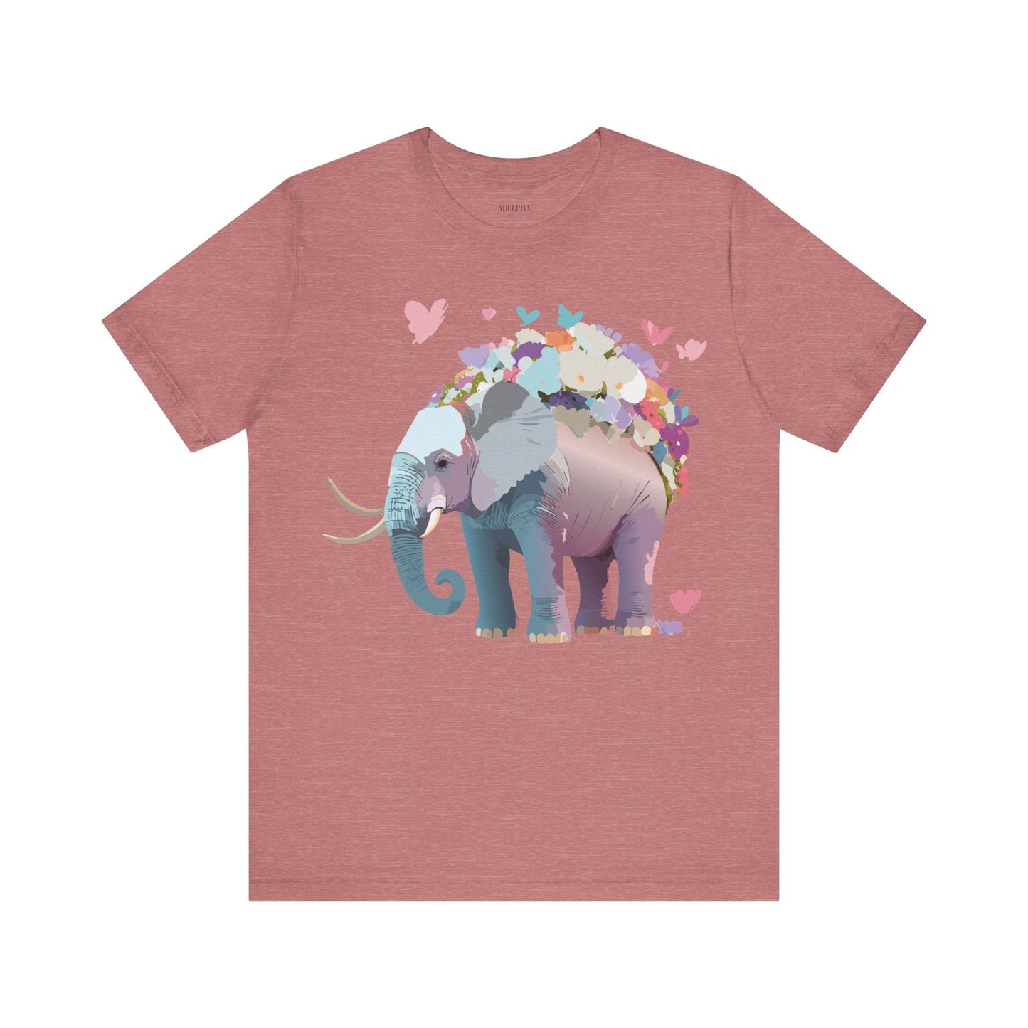 Elephant Graphic Unisex 100 Cotton Jersey Vintage Art Design Tee 15