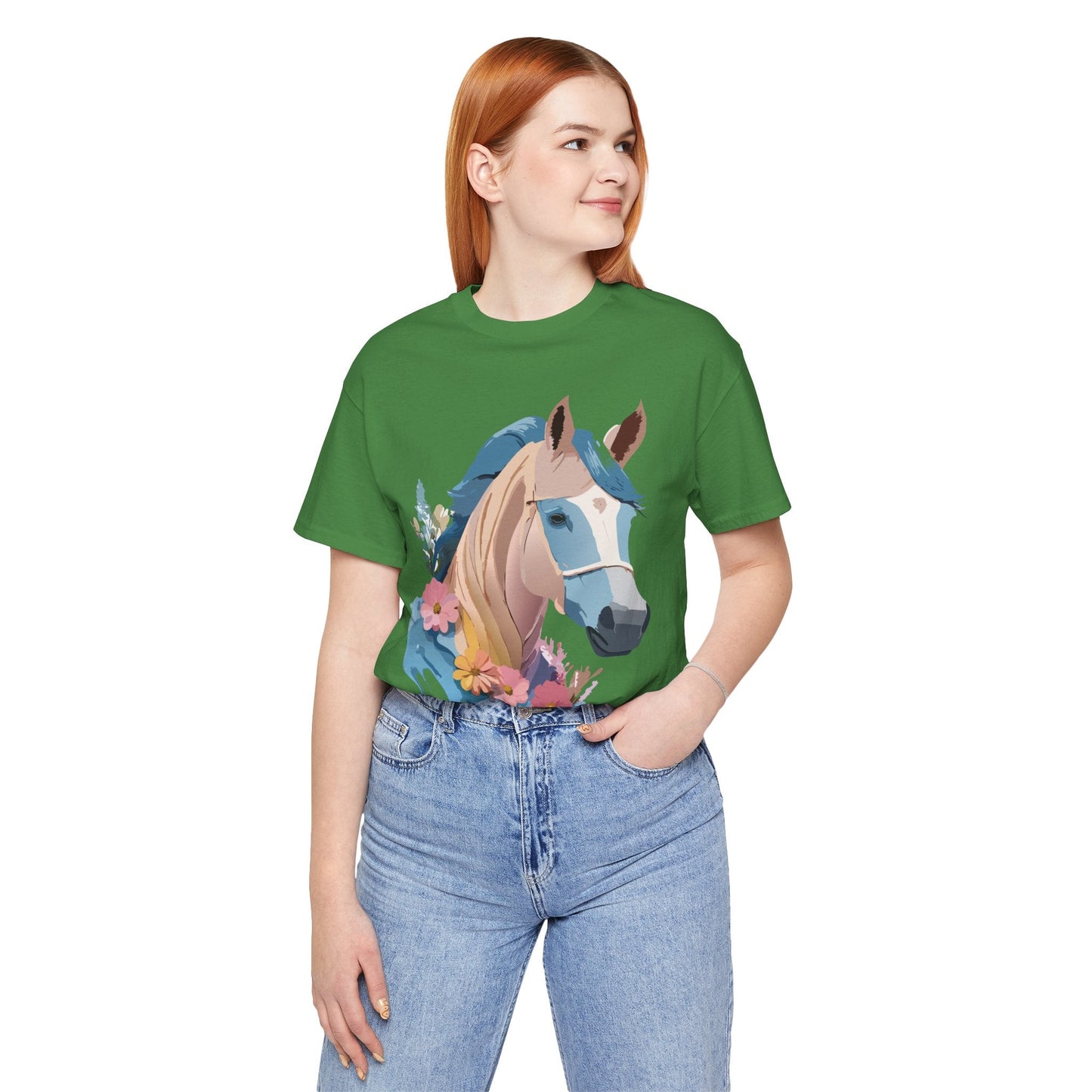 Horse Graphic Unisex 100 Cotton Vintage Animal Art T-Shirt 12