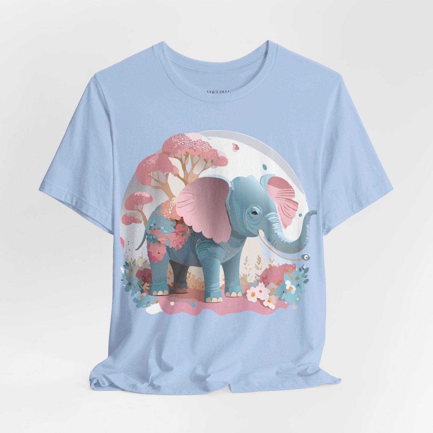 Elephant Graphic Unisex 100 Cotton Jersey Vintage Art Design Tee 17