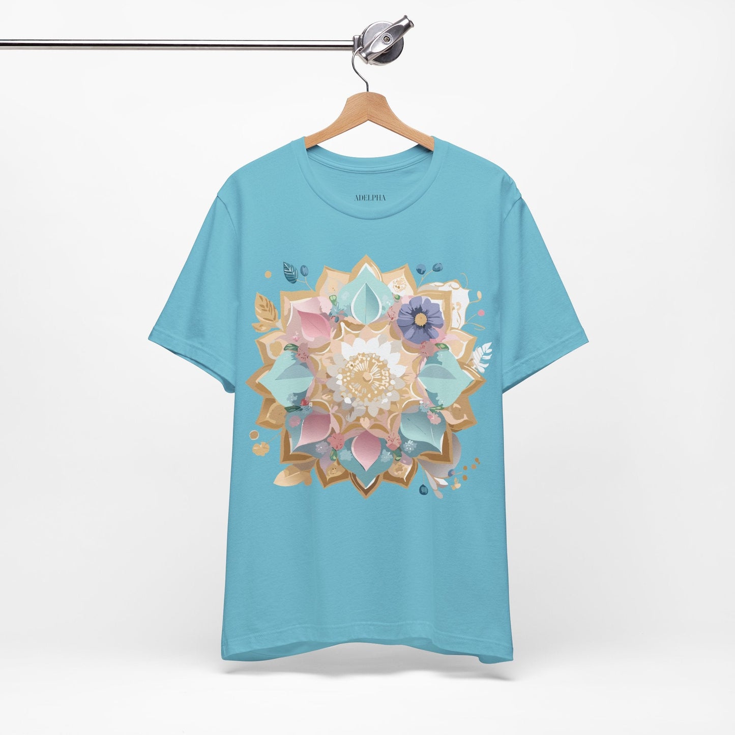 Adelpha Mandala Graphic Tee Unisex Jersey Short Sleeve Vintage Inspired Artwork Shirt
