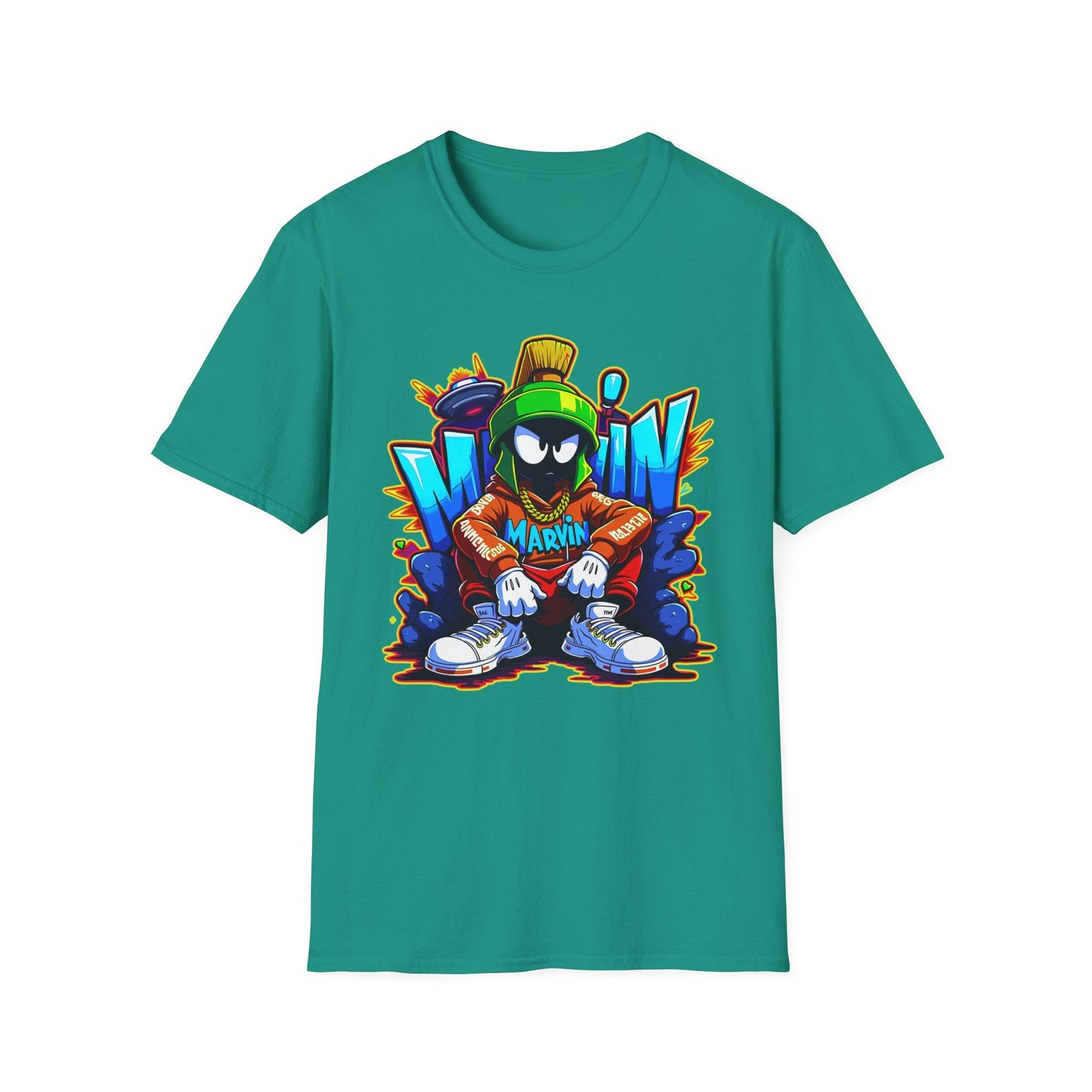 Unisex Cartoon T Shirt With Funny Animals Animation Graphic Gildan Softstyle 64000
