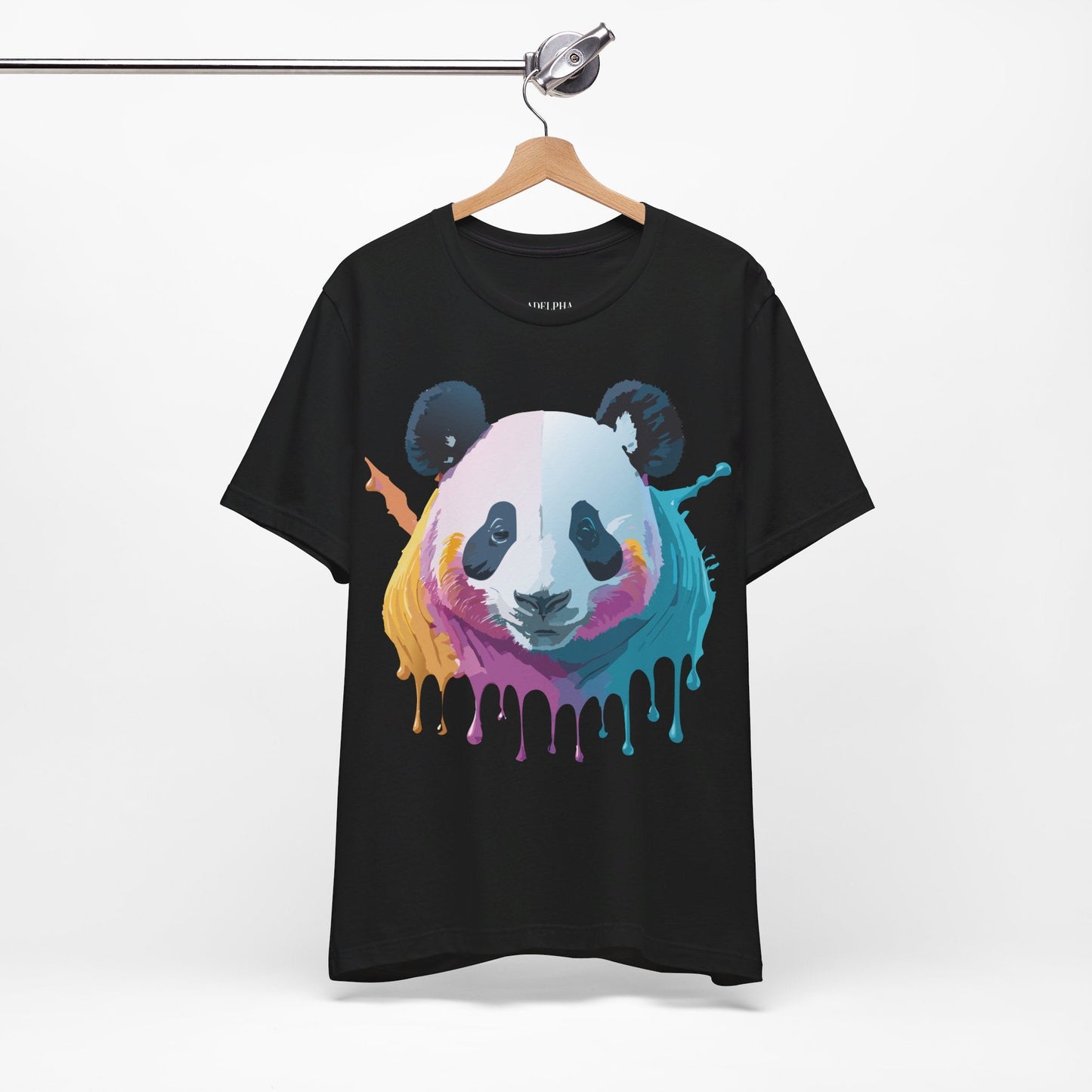 Adelpha Panda Graphic Tee Unisex Vintage Inspired Art Design Short Sleeve Shirt Edition