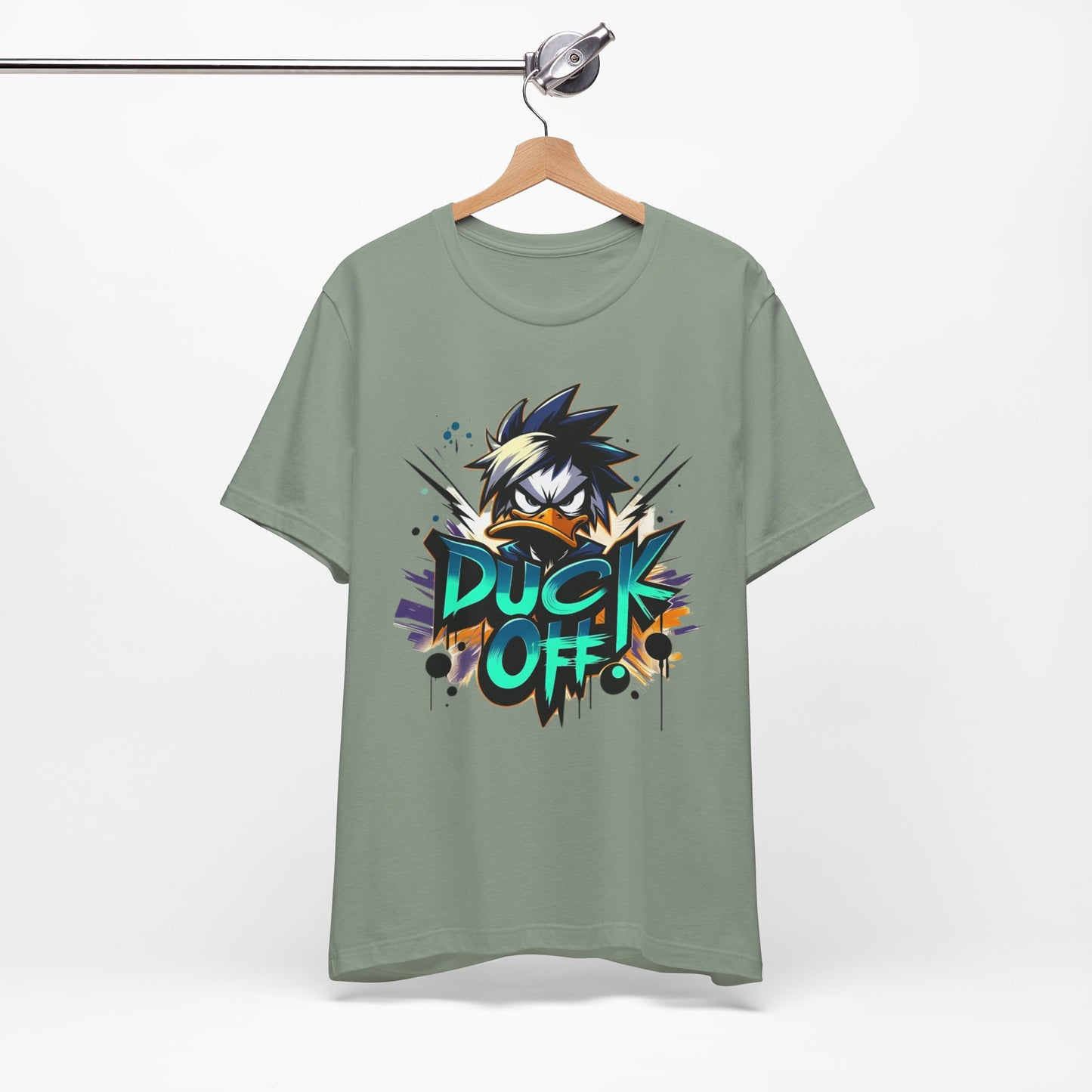 Duck Graphic Tee, Duck Shirt, Funny Bird Tee Shirt, Funny Animal T-Shirt, Cartoon Top, Animal Tees, Art Design T-Shirt