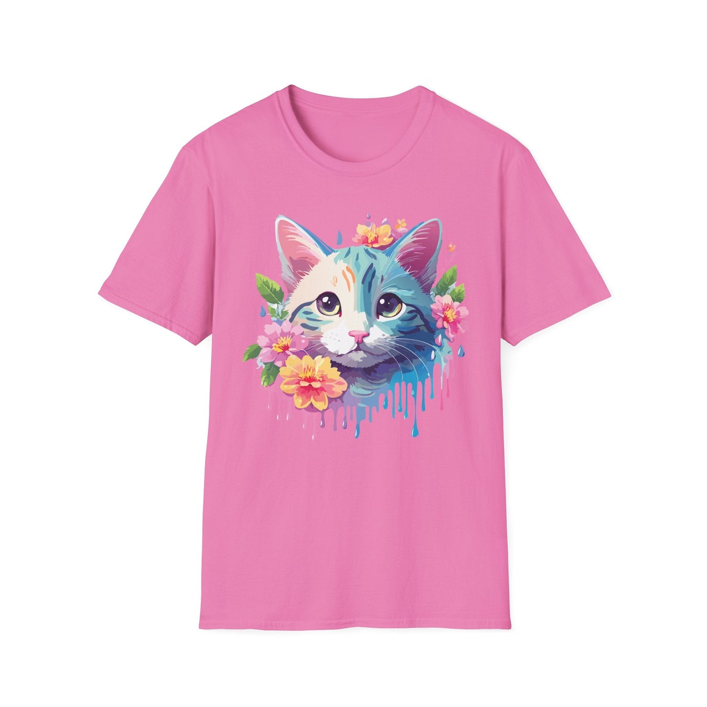 Cat Shirt Unisex Cat Lover Tee Premium Gildan Softstyle 64000 Lightweight