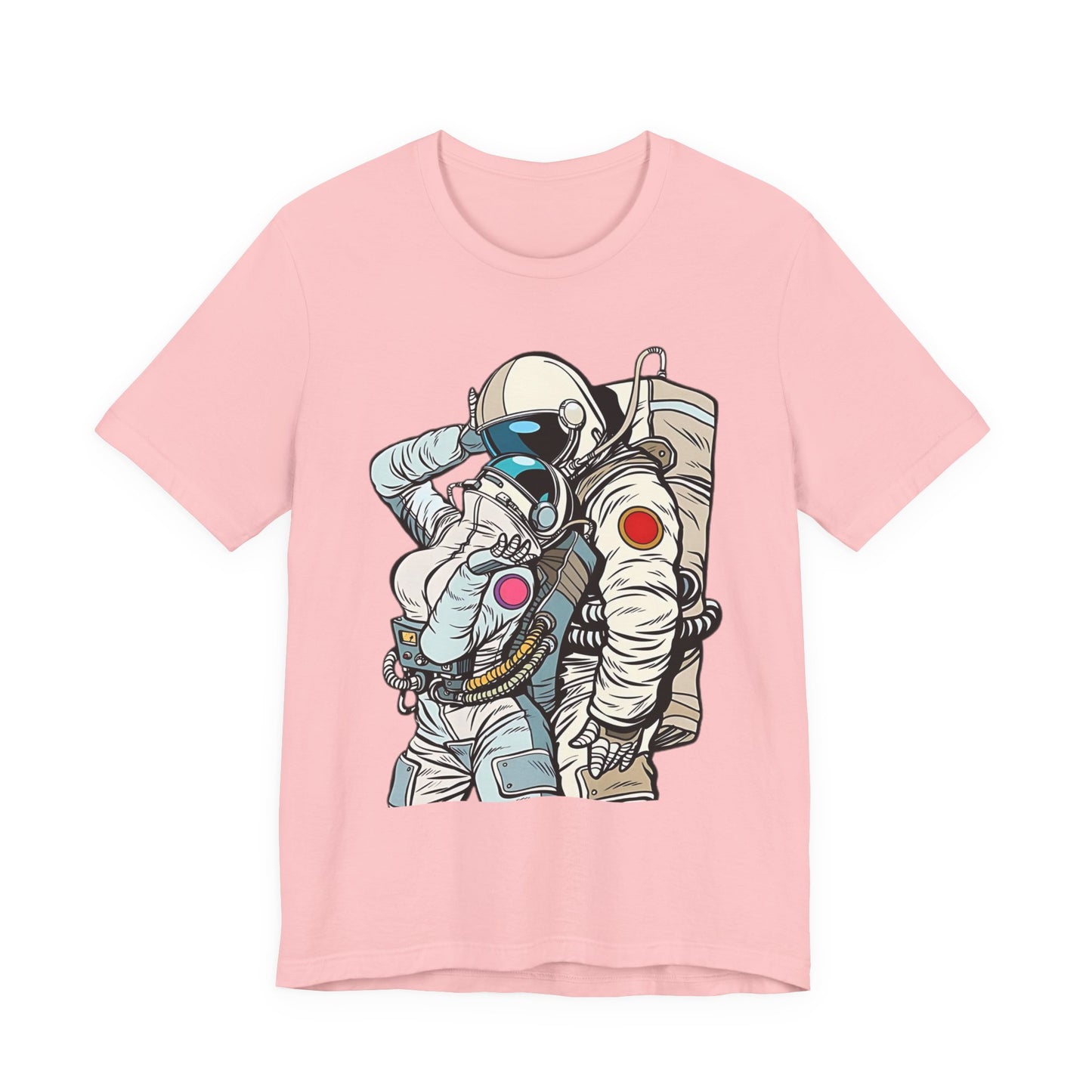 Unisex Astronaut T-shirt, Space Lovers Tee, Cosmic Top, Astronaut Graphic Tee, Cosmos Graphic T-Shirt, Love Shirt Art T-Shirt