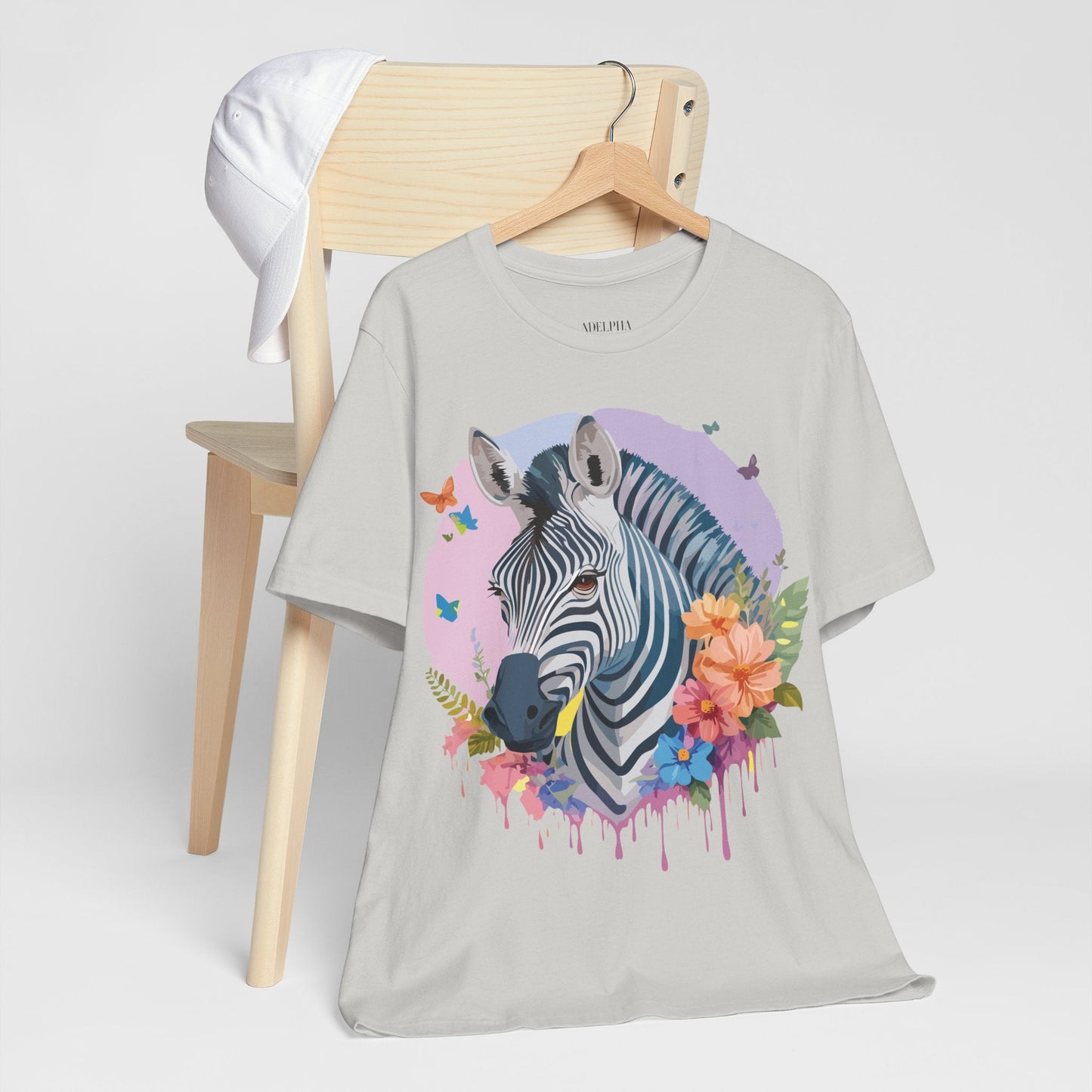 Adelpha Zebra Graphic Tee Unisex Jersey Short Sleeve Vintage Inspired Artwork Tee Shirt