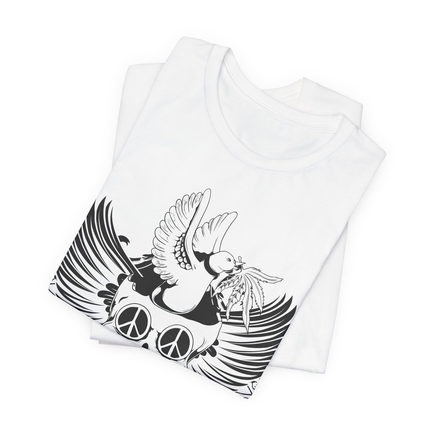 Bird Skull Graphic Design Tee, Skull Shirt, Vintage Tees, Art Design T-Shirt, Vintage Graphic Tee, Art Shirts with Skulls