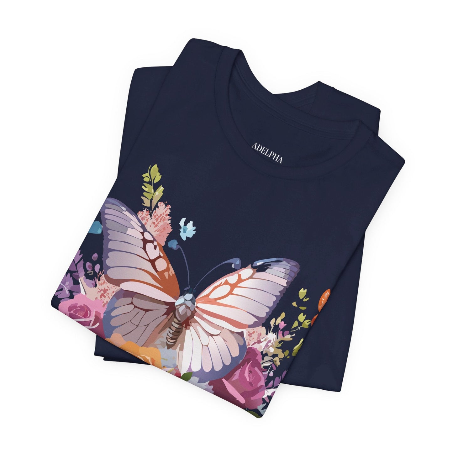 Adelpha Butterfly Graphic Tee Art Design Vintage Unisex Short Sleeve Shirt