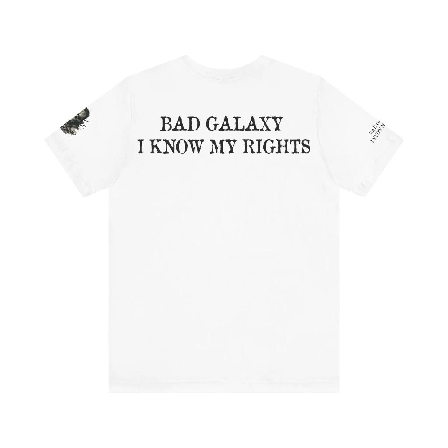 Skull T Shirt From Bad Galaxy Made To Order Cotton Tee With Eco Friendly Inks USA