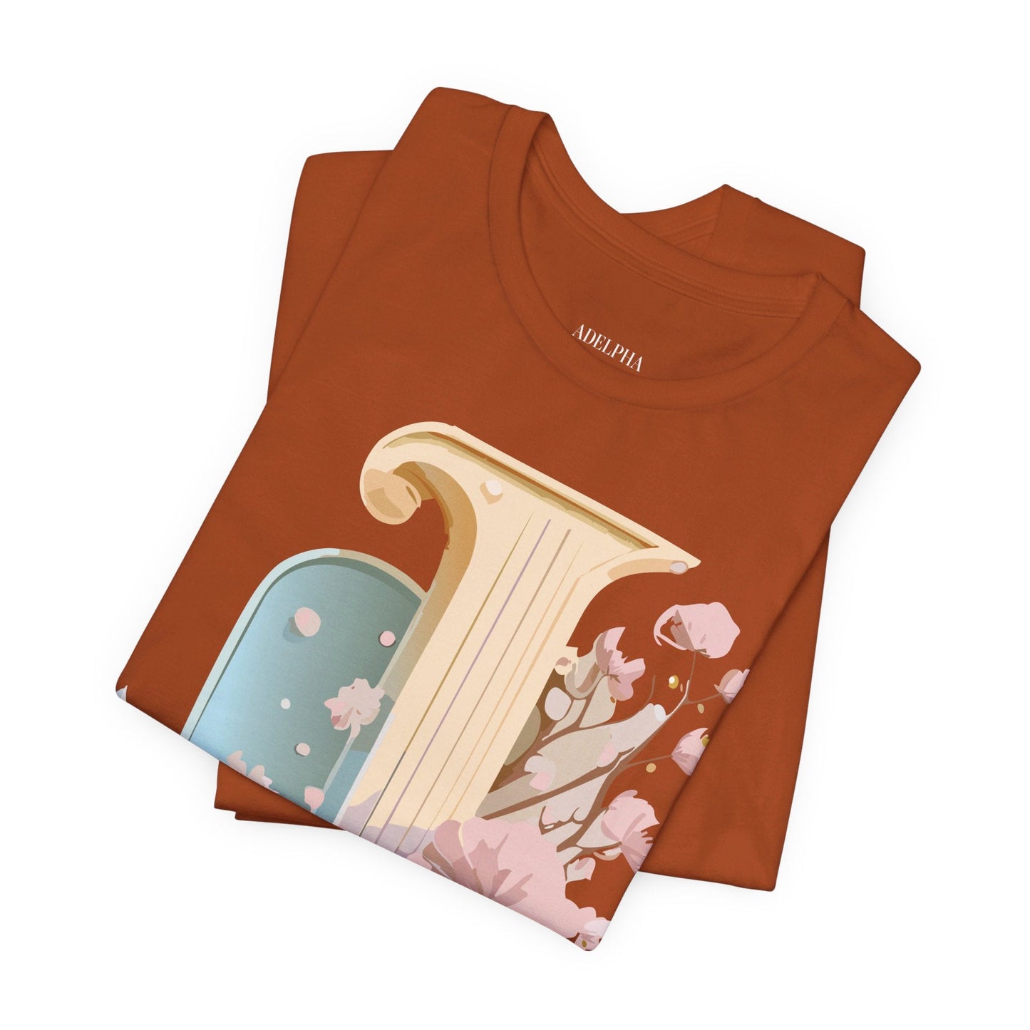 Adelpha Letter J Shirt Unisex Graphic Tee Vintage Inspired Art Design Short Sleeve