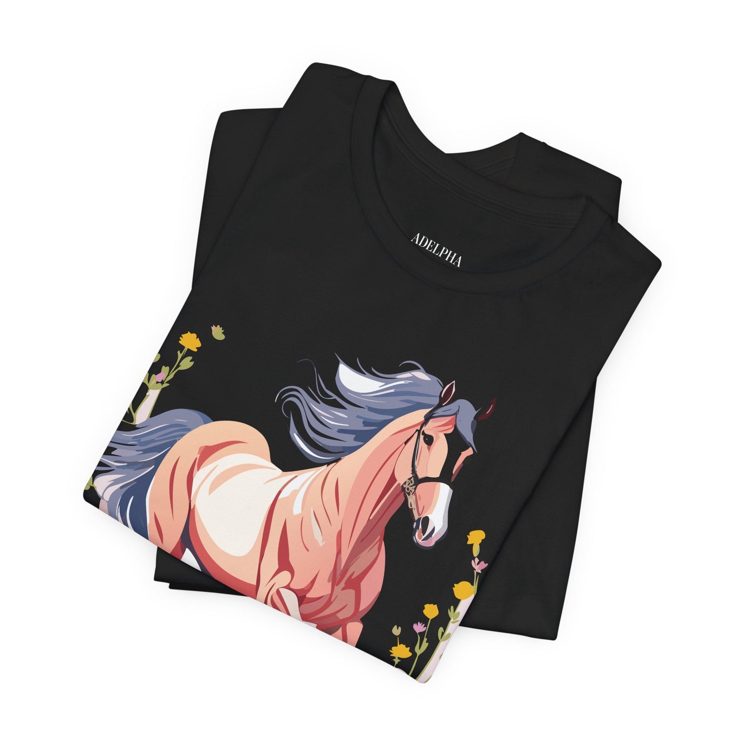 Horse Graphic Unisex 100 Cotton Vintage Animal Art T-Shirt 8