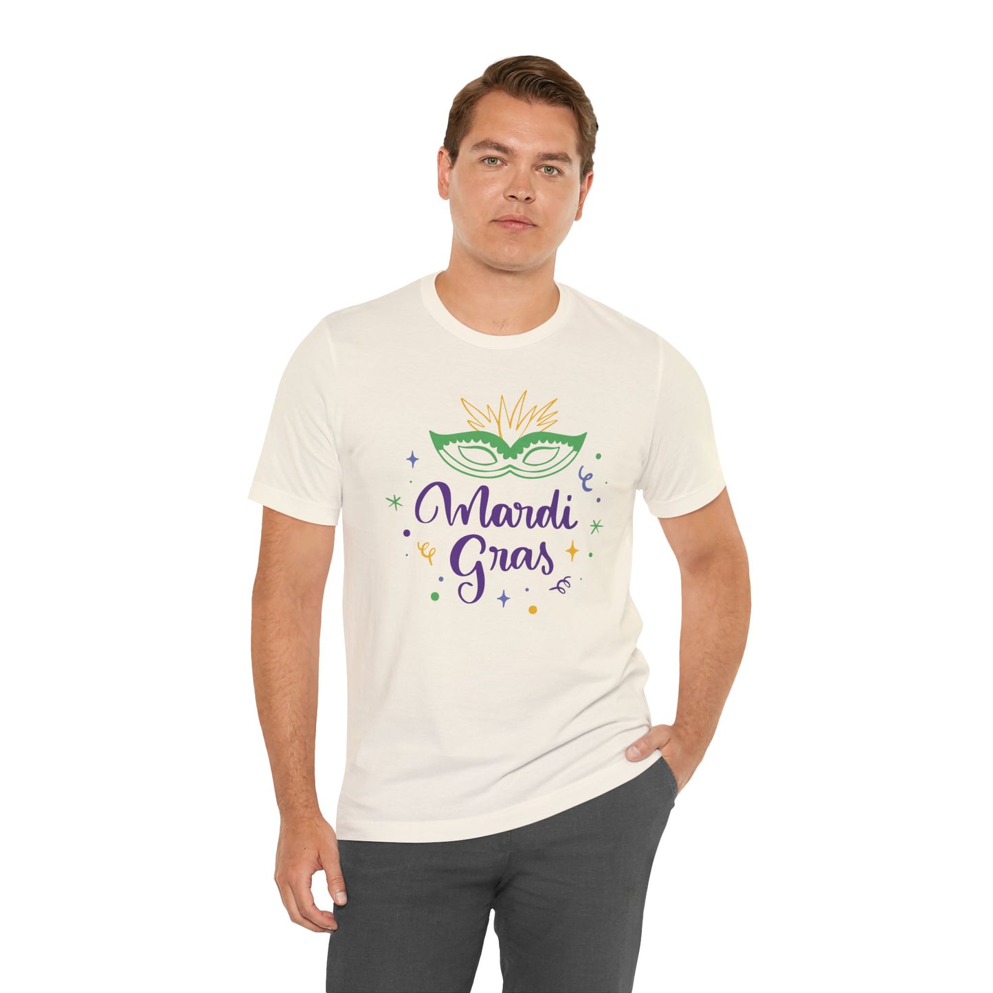 Tee-shirt en coton unisexe pour Mardi Gras