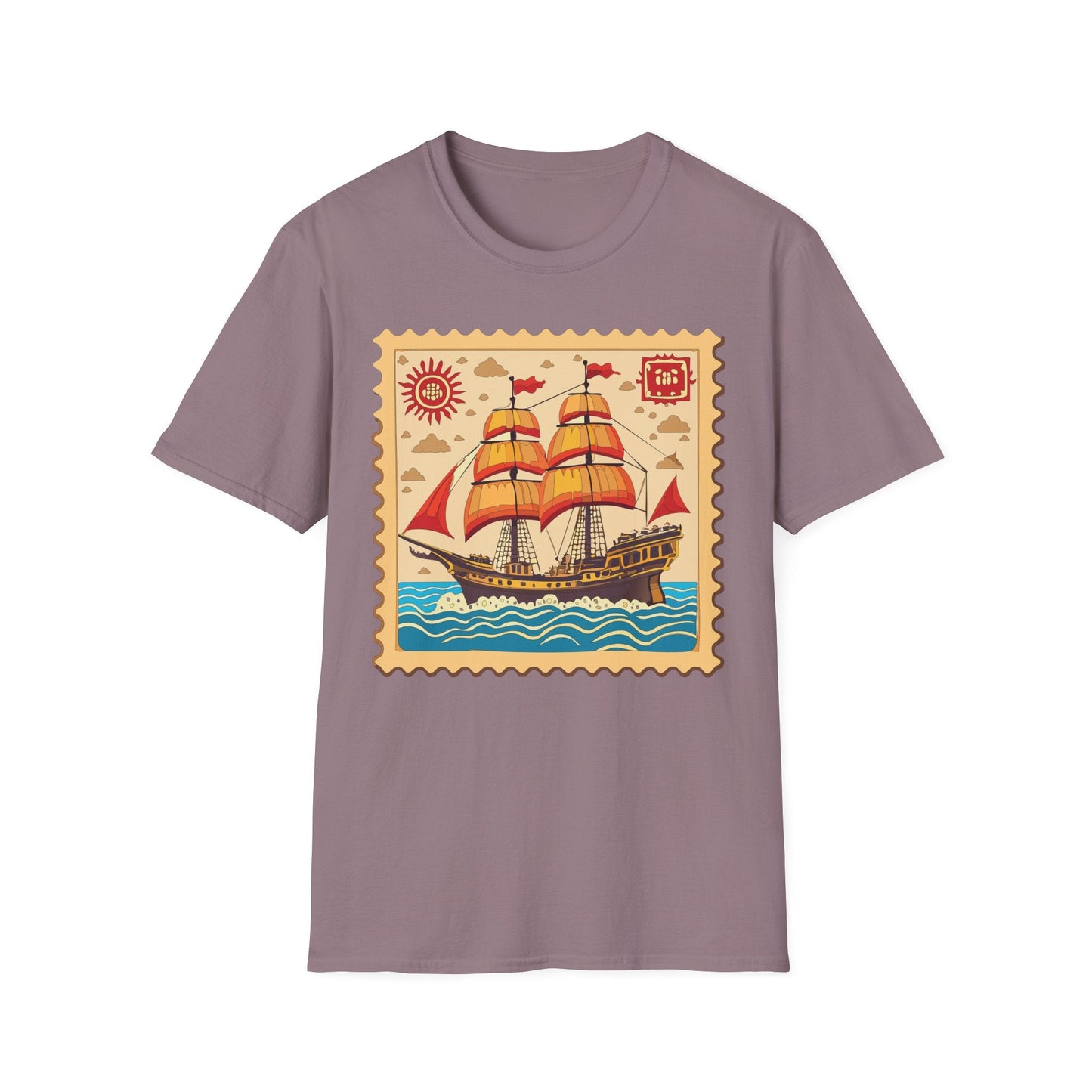 Ship T Shirts Frigate Vessel Tee Unisex Softstyle Gildan 64000 100 Percent Ring Spun Cotton