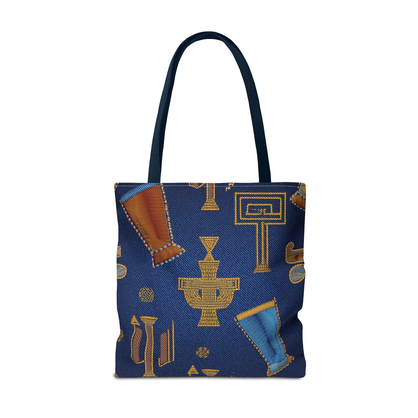 Denim Fabric Imitation Print Unisex Canvas Bag Poly Spun 3 Sizes Tote Bag 185-2