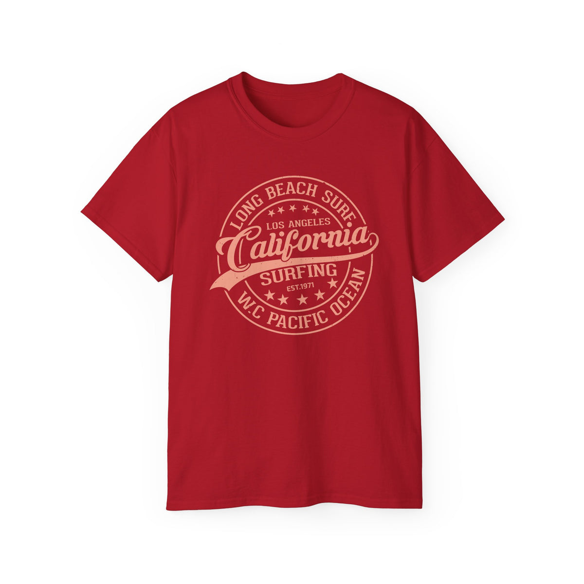California Surfing Logo T-Shirt | Long Beach Pacific Ocean Tee