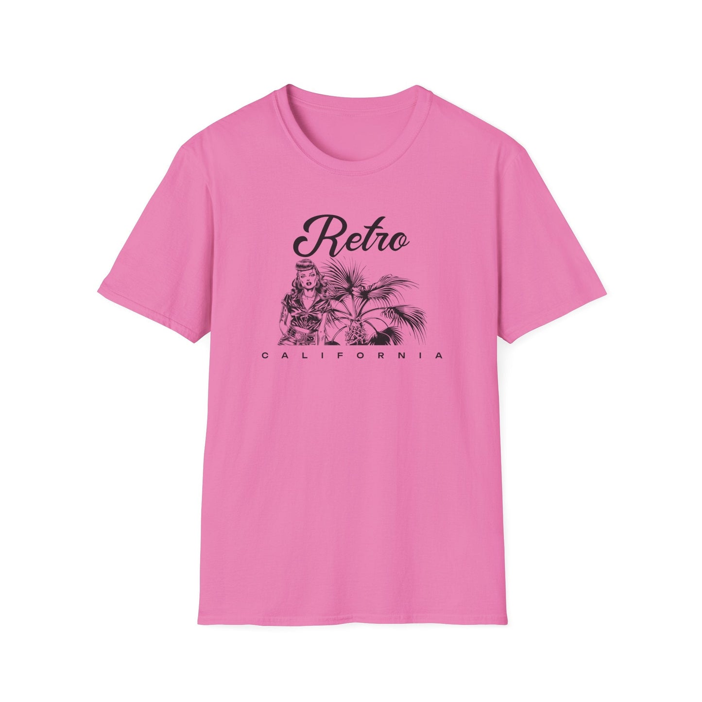 Retro California T-Shirt Unisex Cotton Vintage Palm Beach Graphic Tee