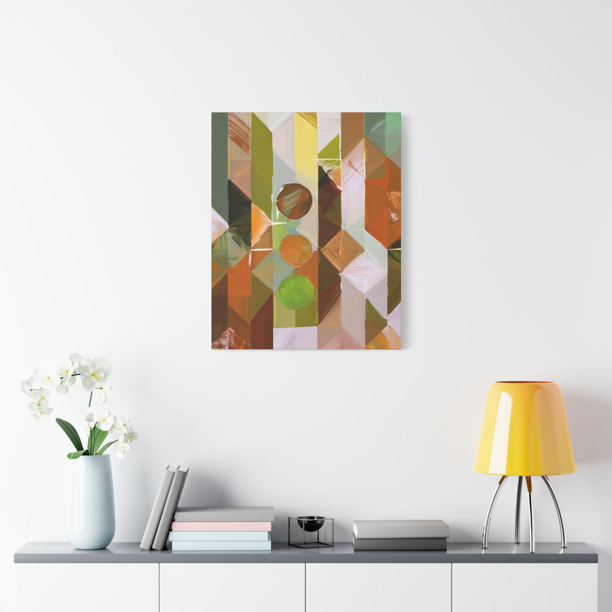 Abstract Geometric Painting Print Canvas 20x24,20x30,24x30 24x32,24x36,30x40 32x48,36x48,40x60 Pine-Wood Inner Frame ABS-56
