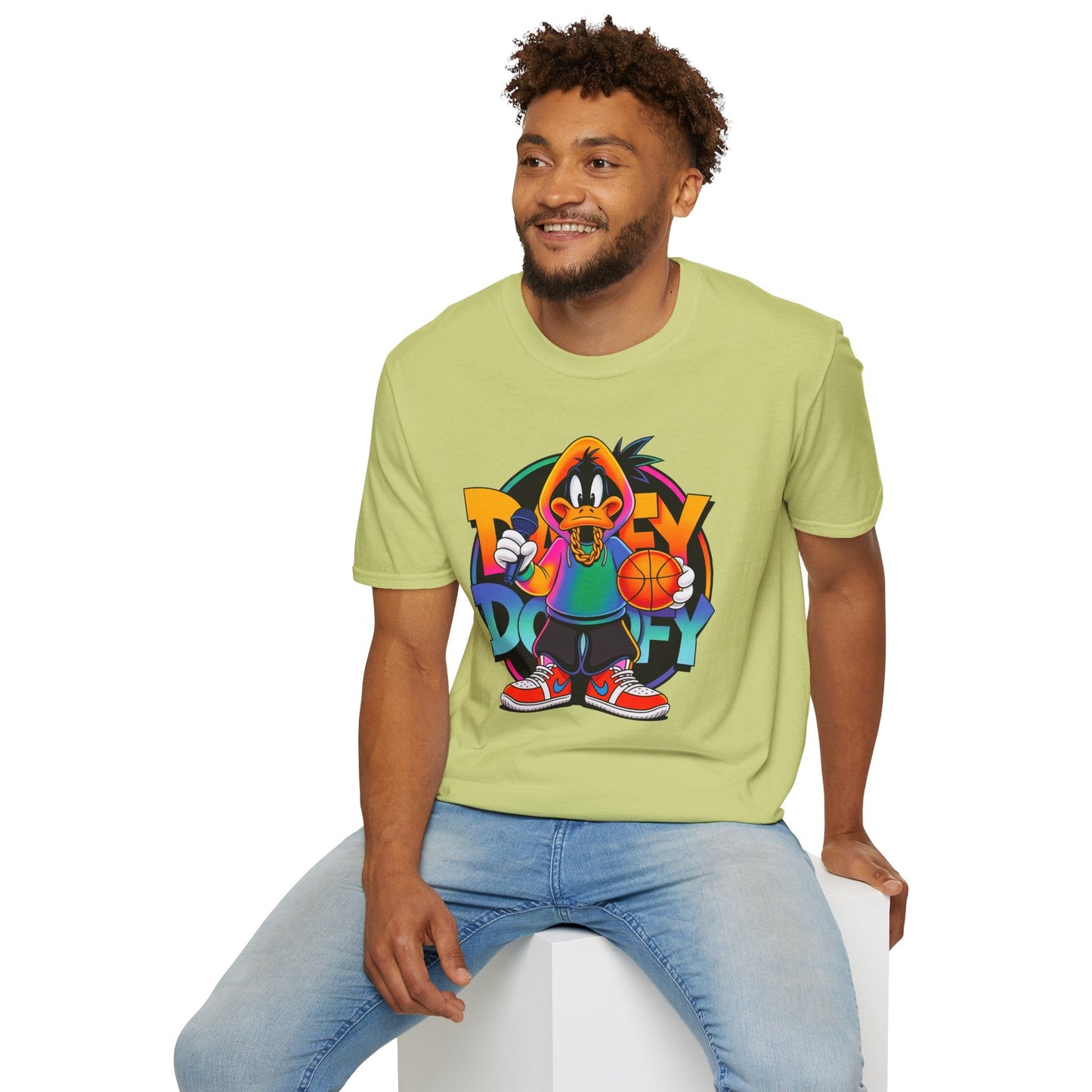 Funny Cartoon Animals T Shirt With Animation Print Unisex Softstyle Graphic Cotton Tee