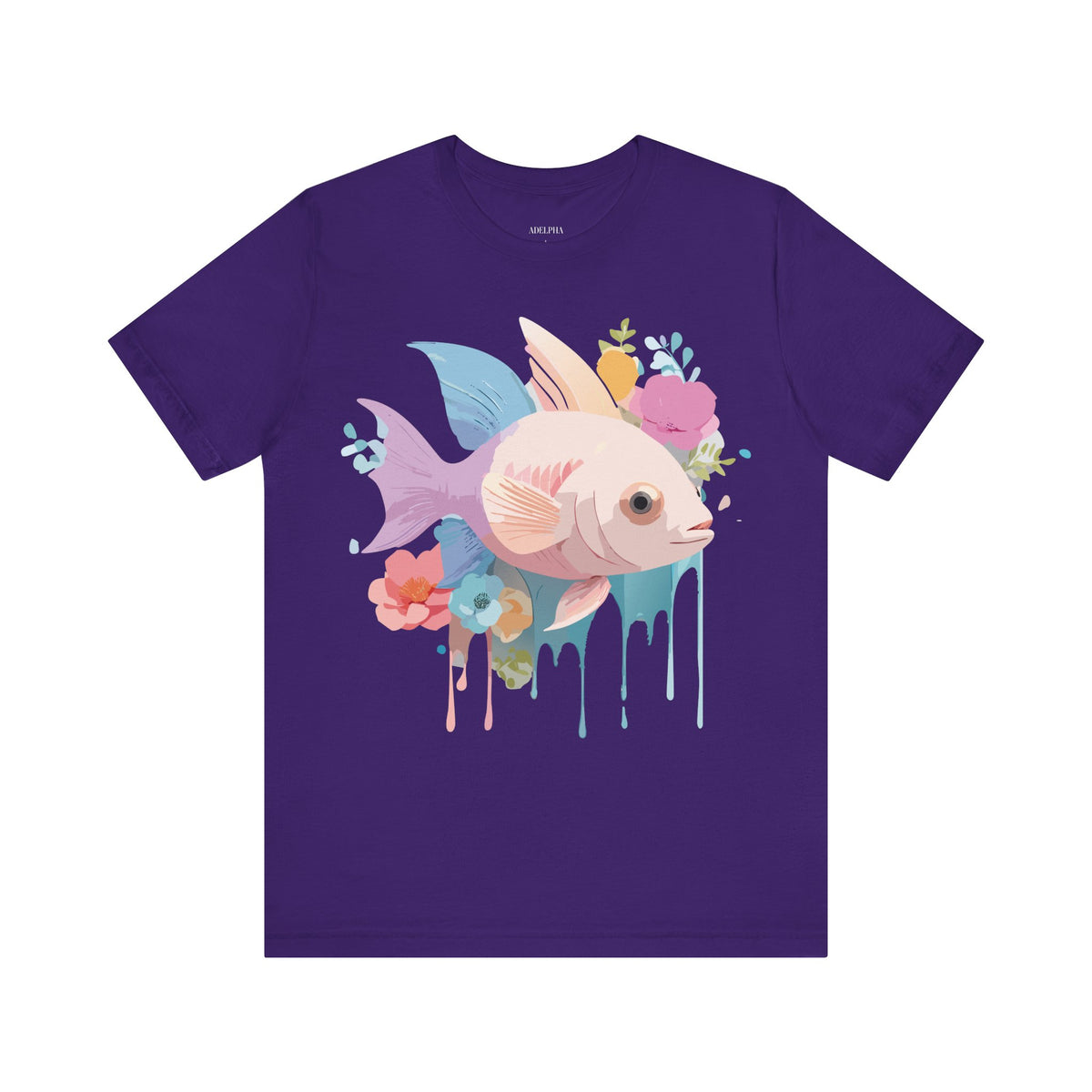 Fish Graphic Design Tee Bella+Canvas Unisex 100 Cotton Tee Shirt a103
