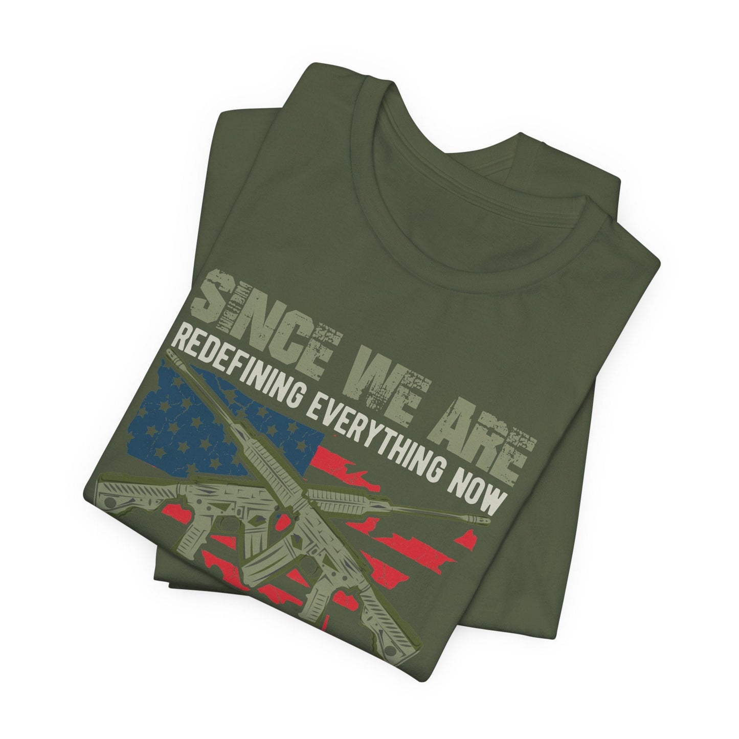 Army Veteran Patriotic Graphic Design Unisex Cotton T-Shirt v14