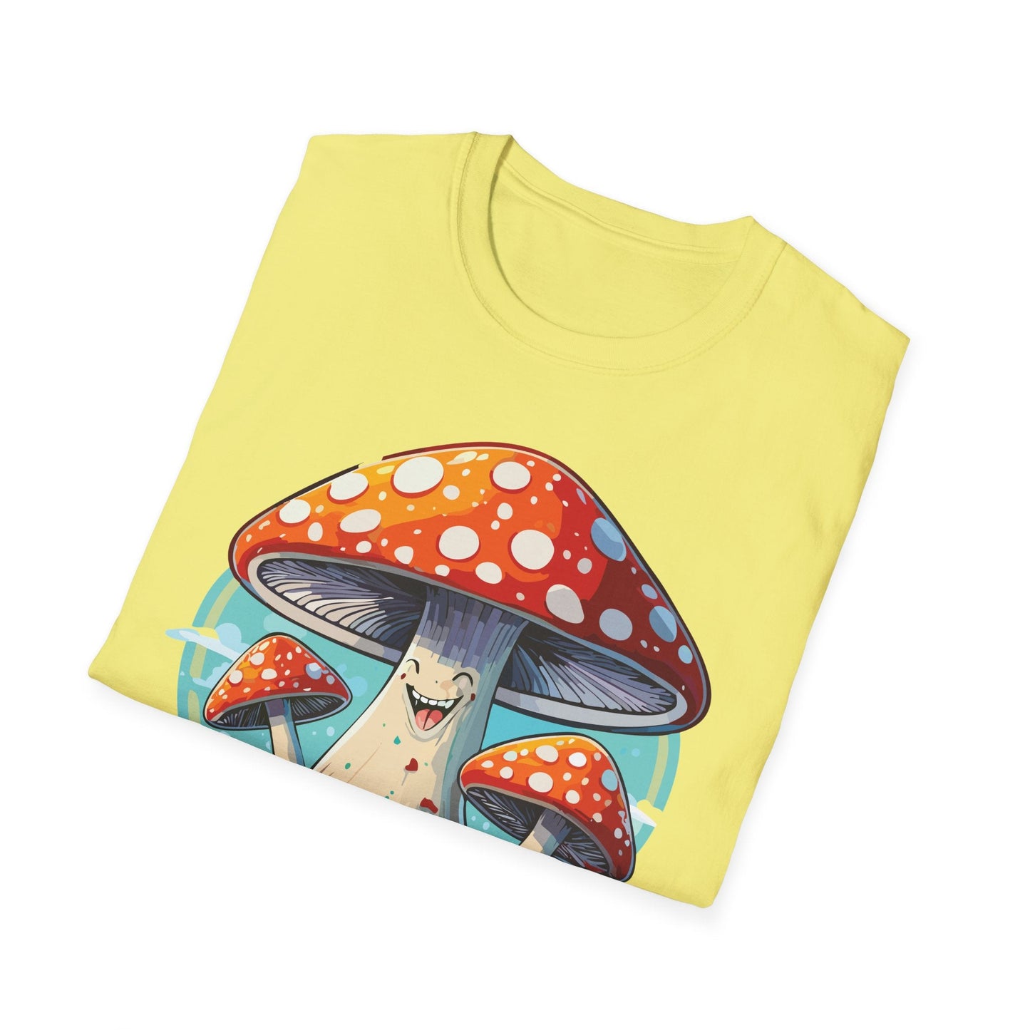 Mashroom Tee Shirt Unisex Funny Mashroom Design Softstyle Cotton Tee For Everyday Comfort