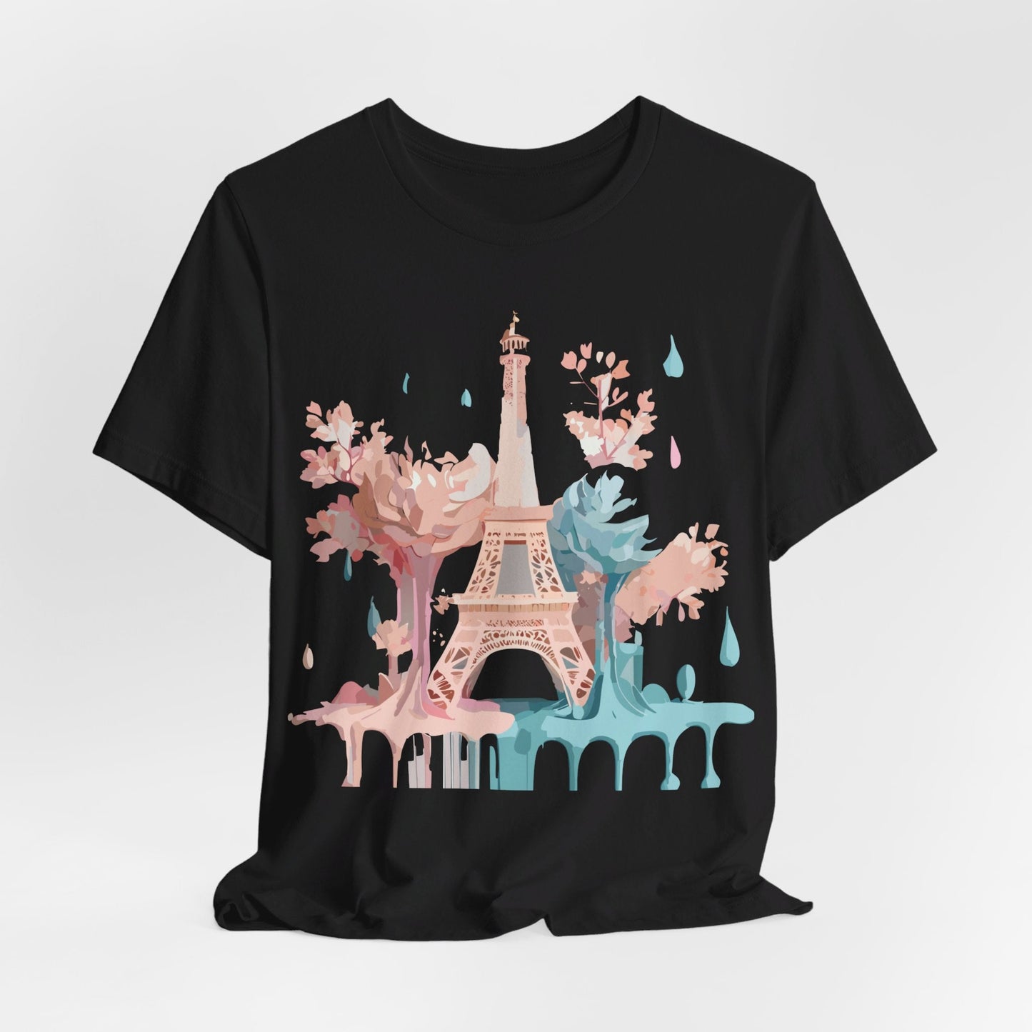 Unisex Paris Graphic Tee By Adelpha Vintage Inspired Tourist Shirt Short Sleeve Collection