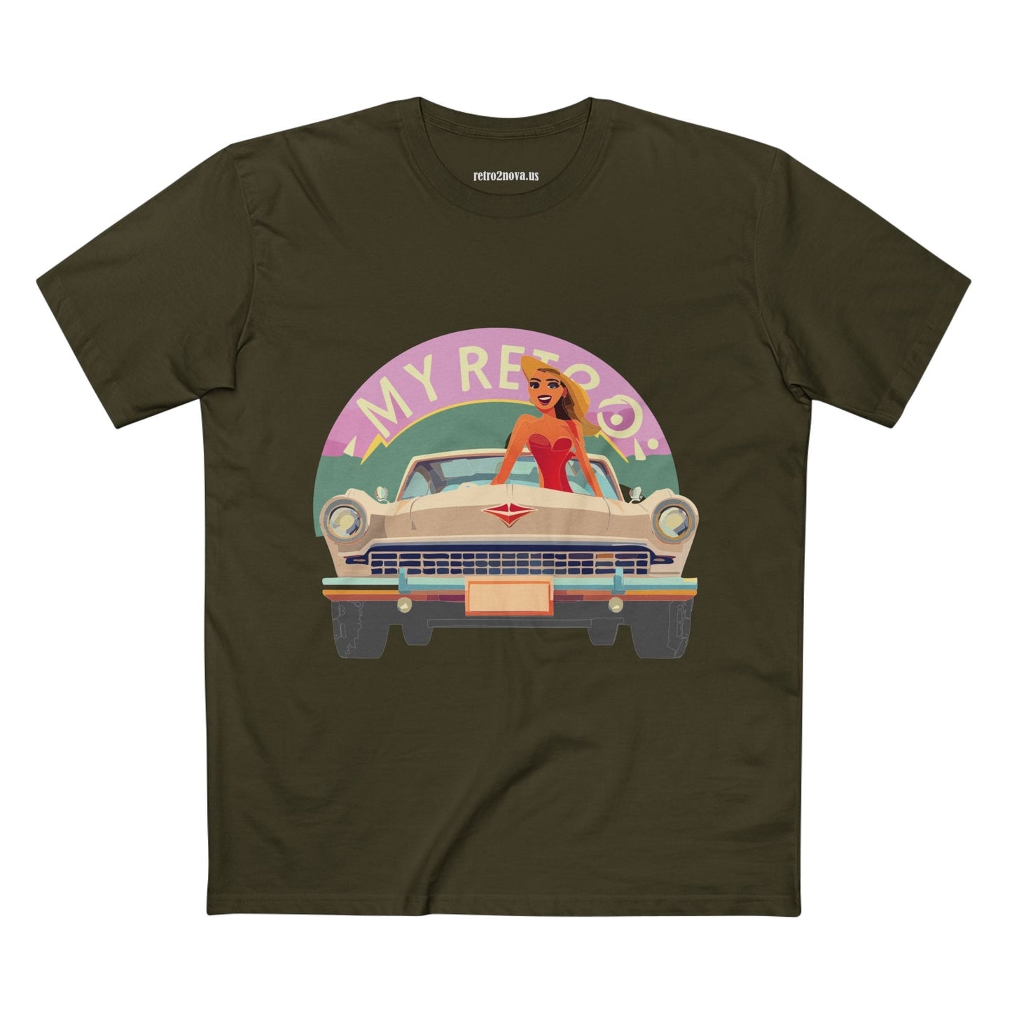 RC27 Retro Car Shirt Unisex Premium Cotton Tee With Original Art Design Retro2Nova Art Collection