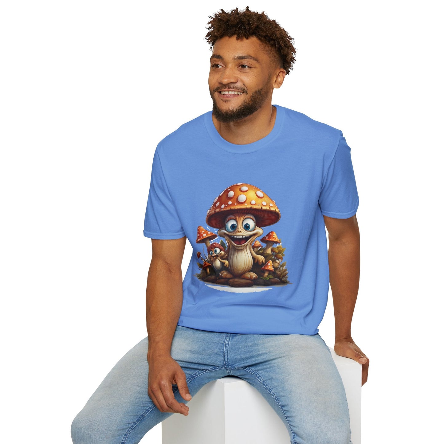 Mashroom Tee Shirt Unisex Softstyle 64000 Comfortable Mushroom Shirt With Funny Fungus Design