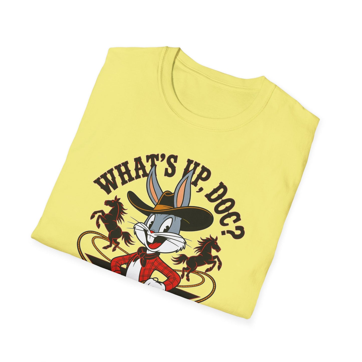 Bugs Bunny Shirt Unisex Cartoon T Shirt With Animation Design Softstyle Gildan 64000