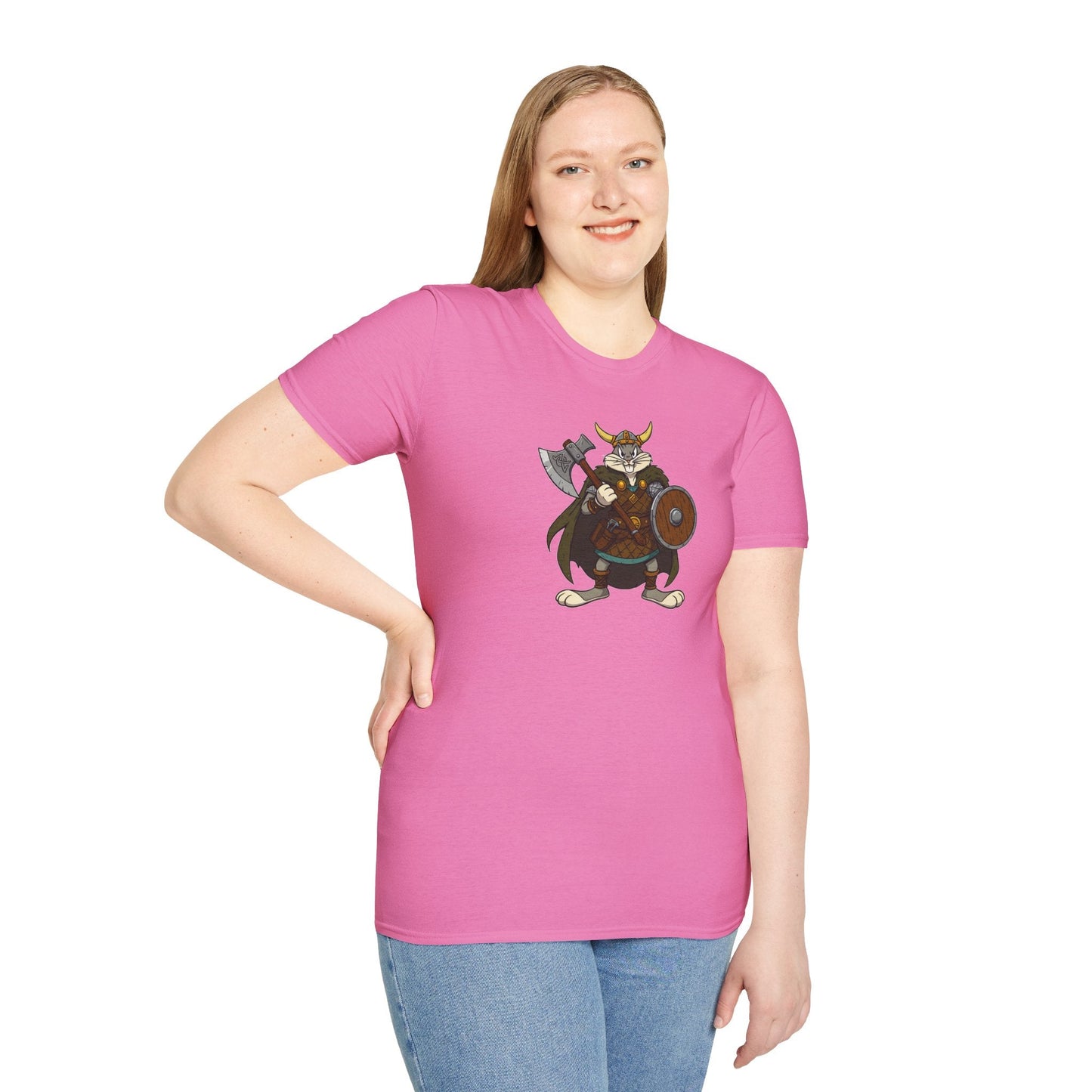 Bugs Bunny T Shirt Cartoon Design Unisex Graphic Tee Gildan Softstyle 64000 Animation Artwork