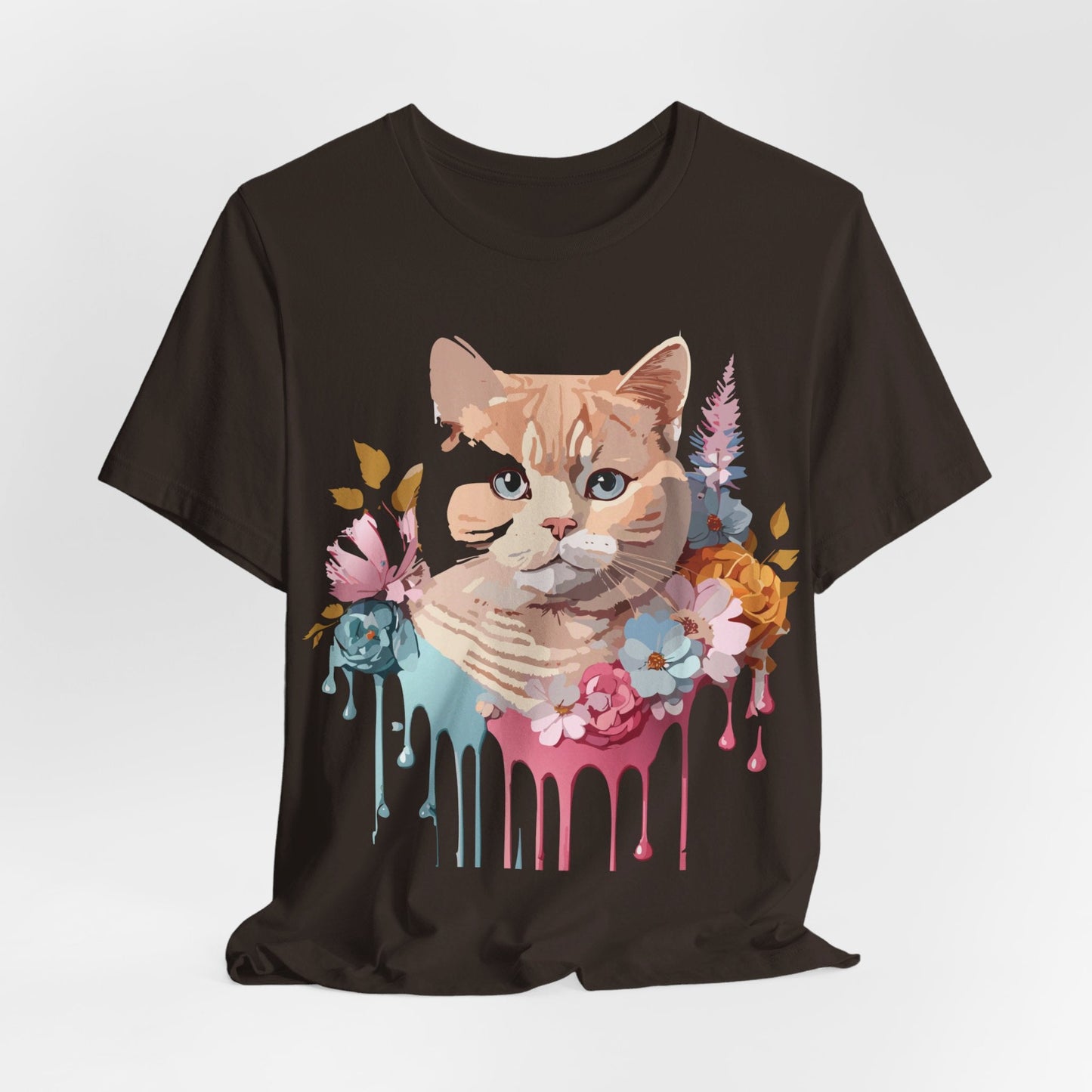 Adelpha Cat Graphic T Shirt Unisex Short Sleeve Art Design Tee Vintage Inspired